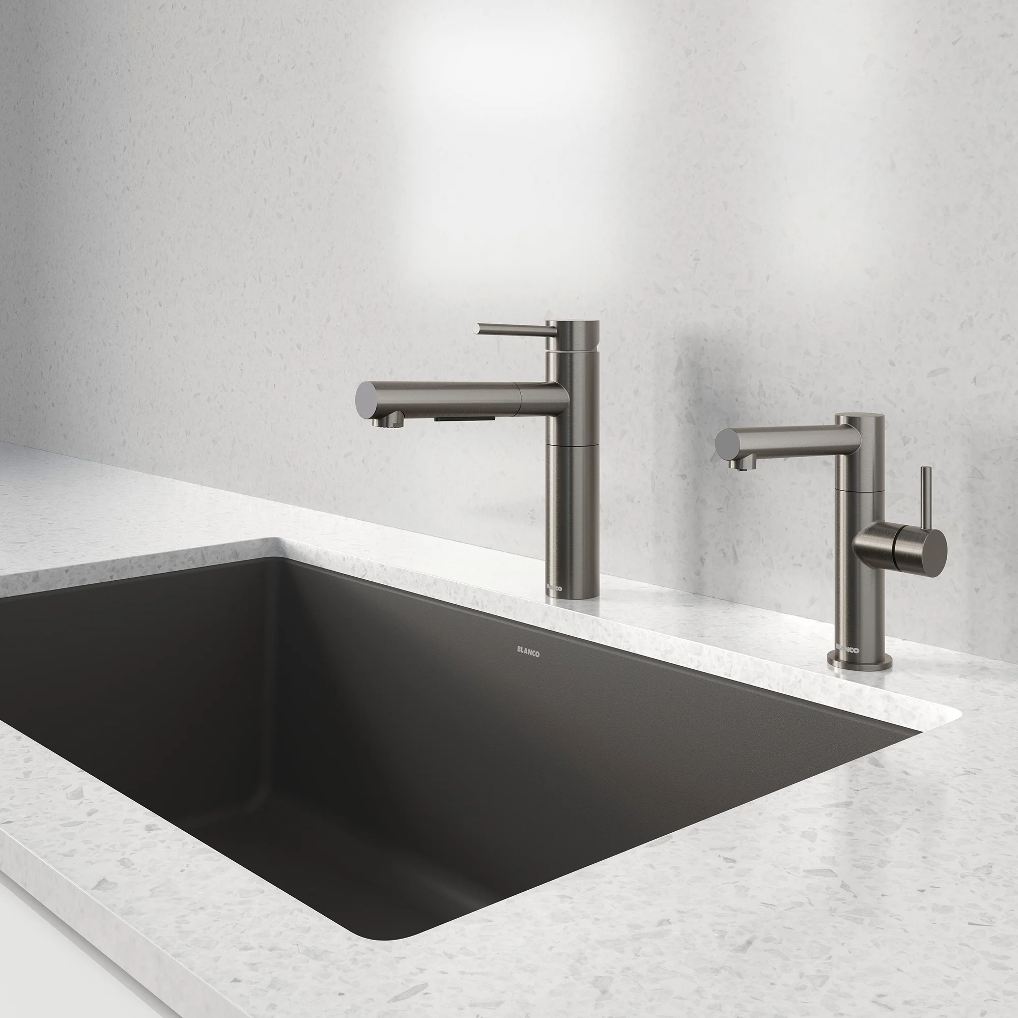 BLANCO Alta II Low Arc Pull-Out Dual-Spray Kitchen Faucet - Image 14