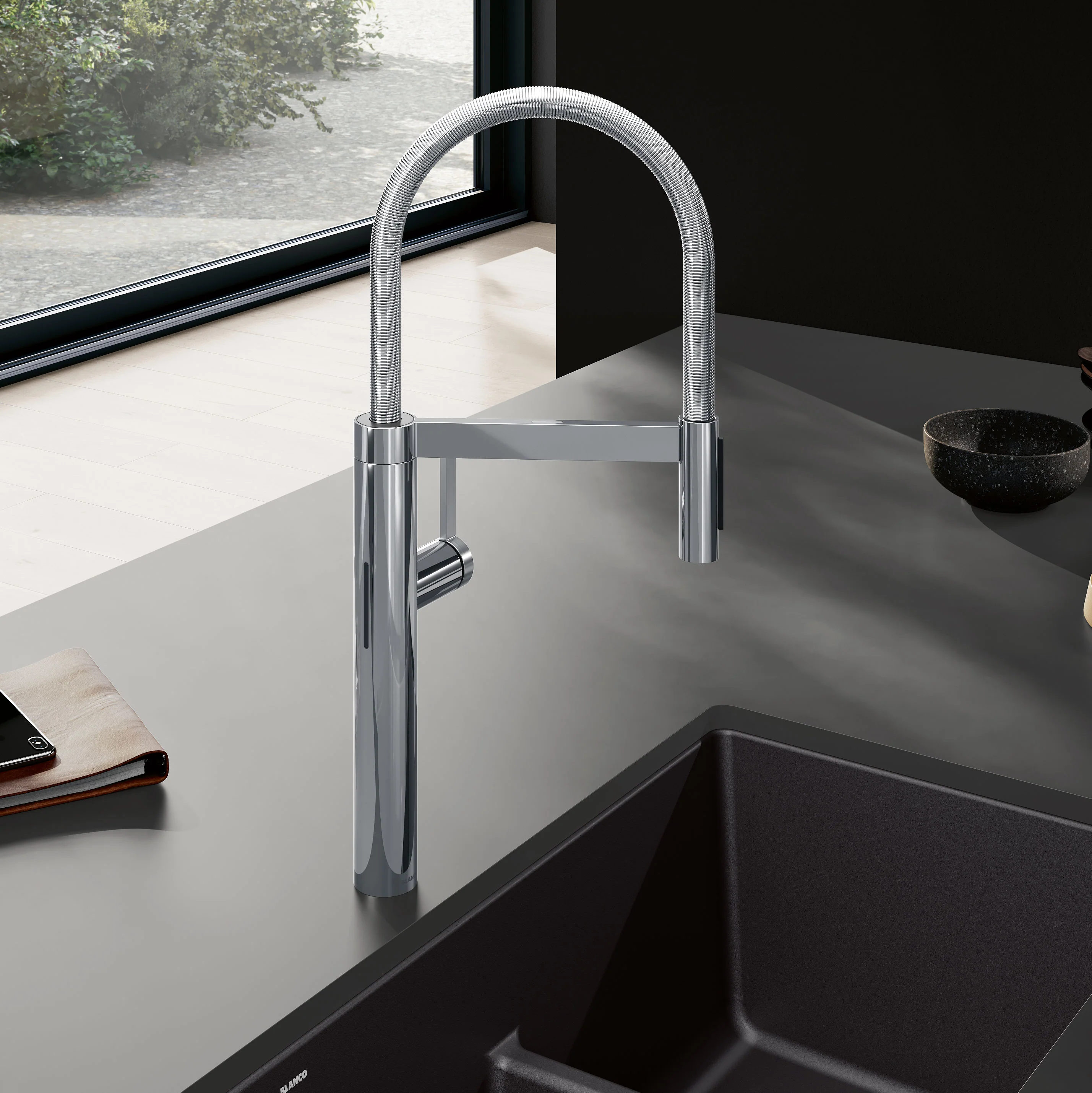 BLANCO Culina II Pull-Down Dual-Spray Touchless Sensor Kitchen Faucet - Image 3