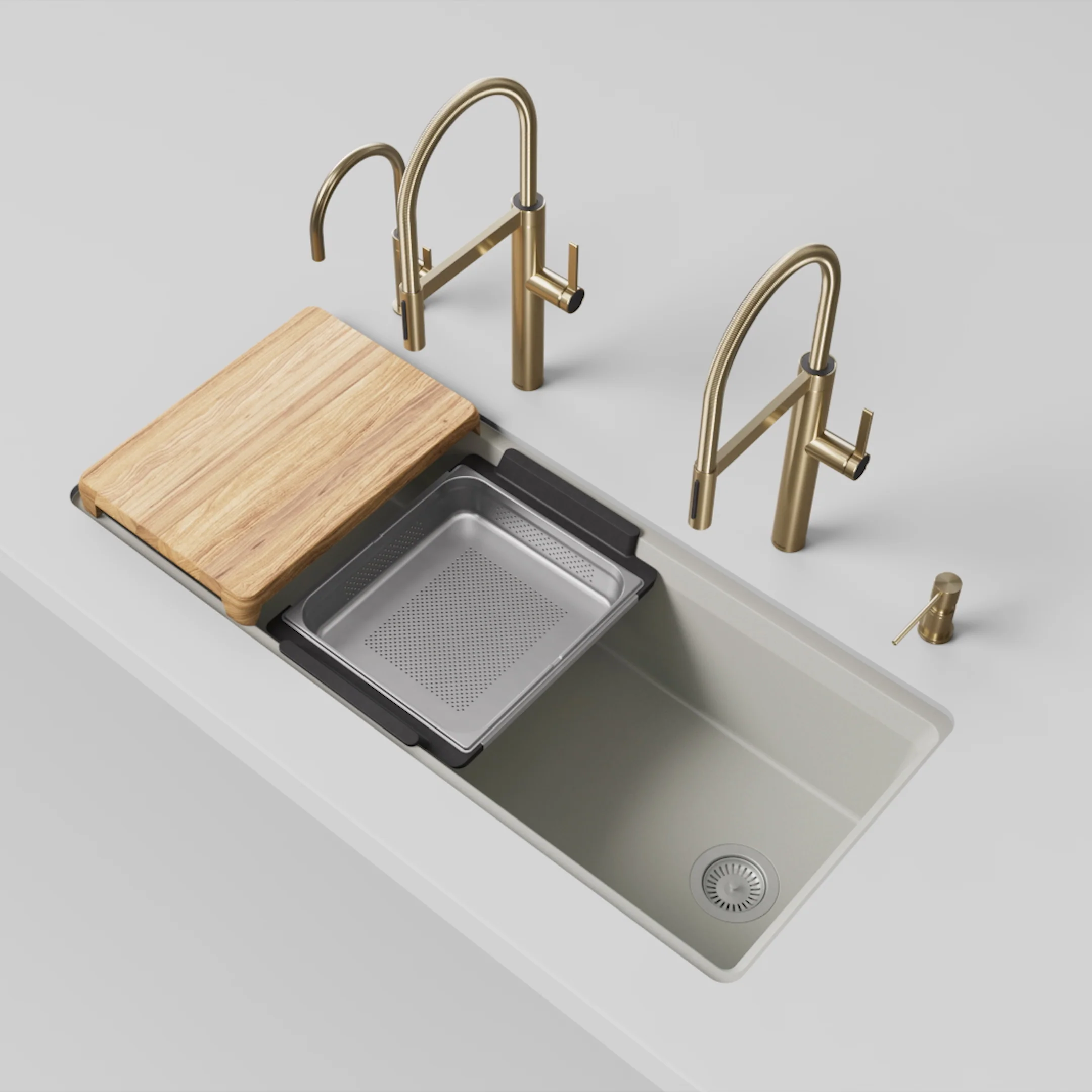 BLANCO Inteos SILGRANIT 45" Single Bowl Reversible Undermount Workstation Kitchen Sink - Image 14