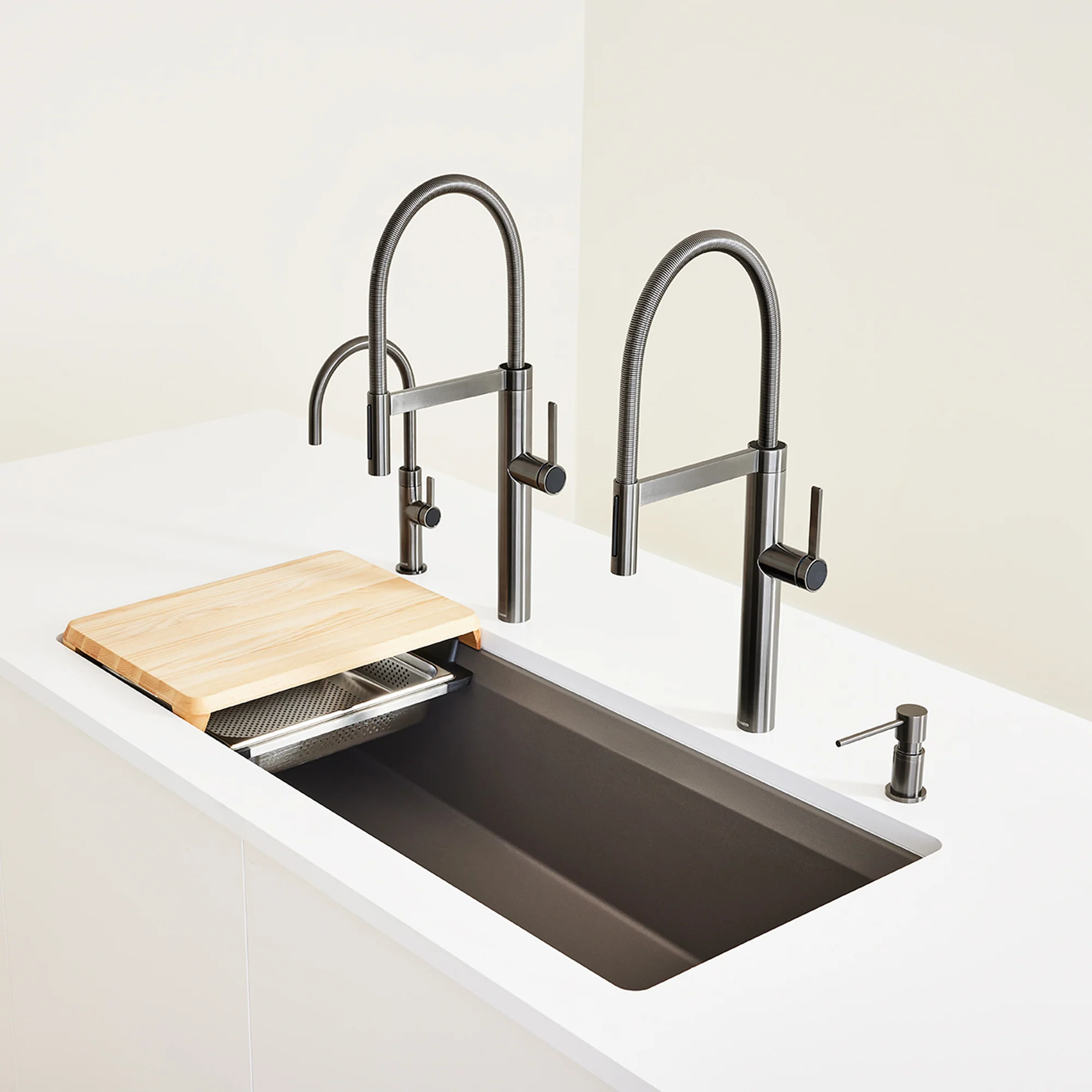 BLANCO Inteos SILGRANIT 45" Single Bowl Reversible Undermount Workstation Kitchen Sink - Image 21