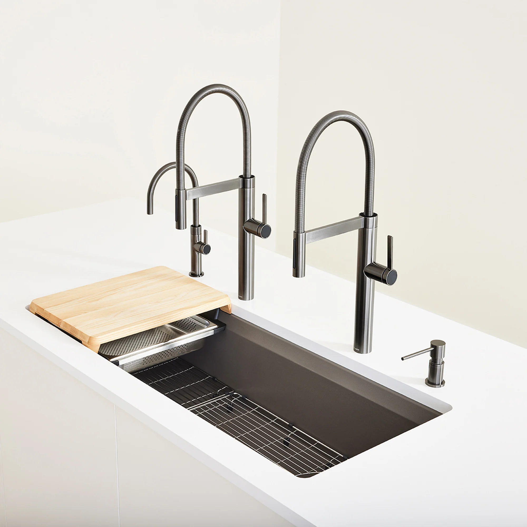 BLANCO Inteos SILGRANIT 45" Single Bowl Reversible Undermount Workstation Kitchen Sink - Image 23
