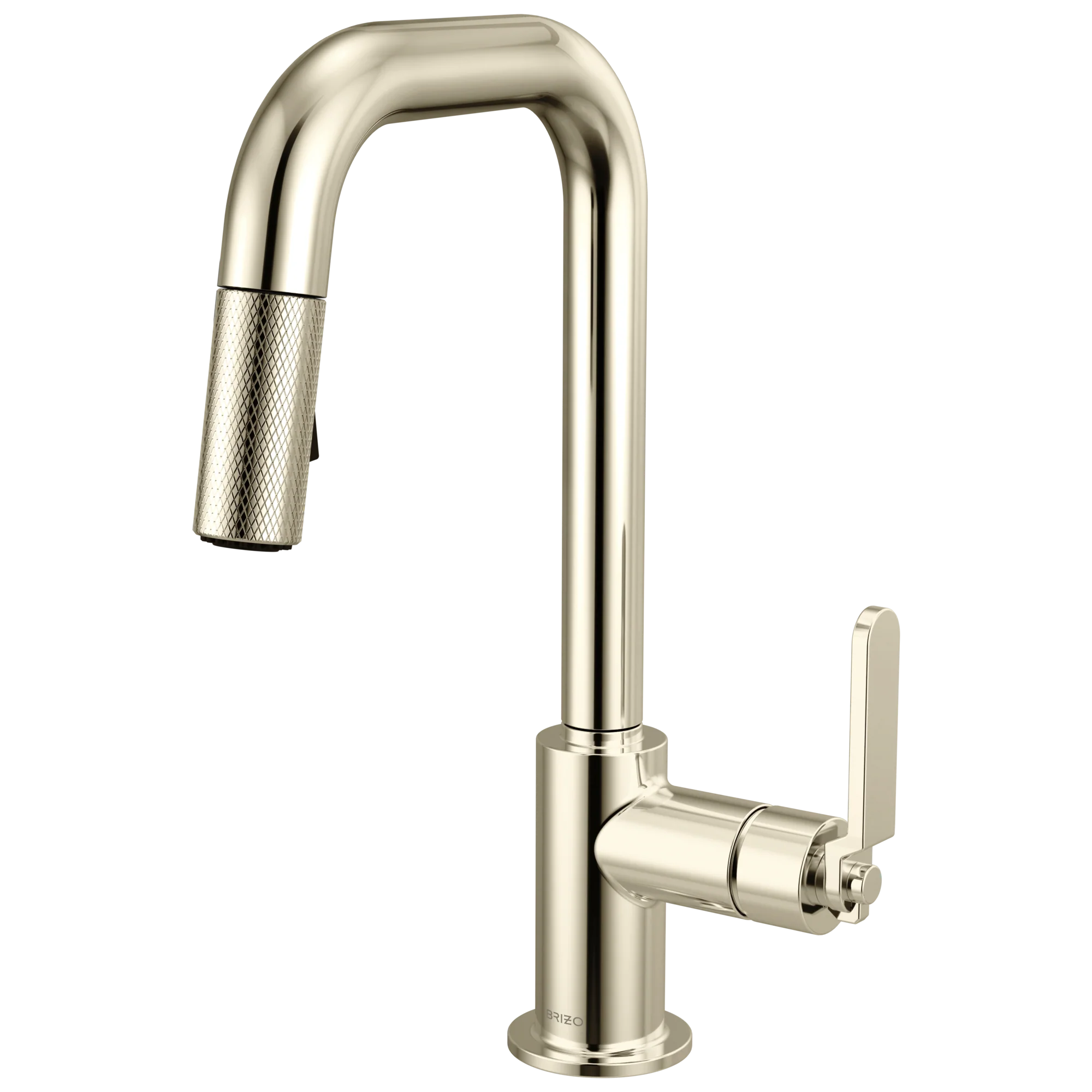 Brizo Litze 63954LF Pull-Down Prep Faucet with Square Spout - Industrial Handle - Image 5