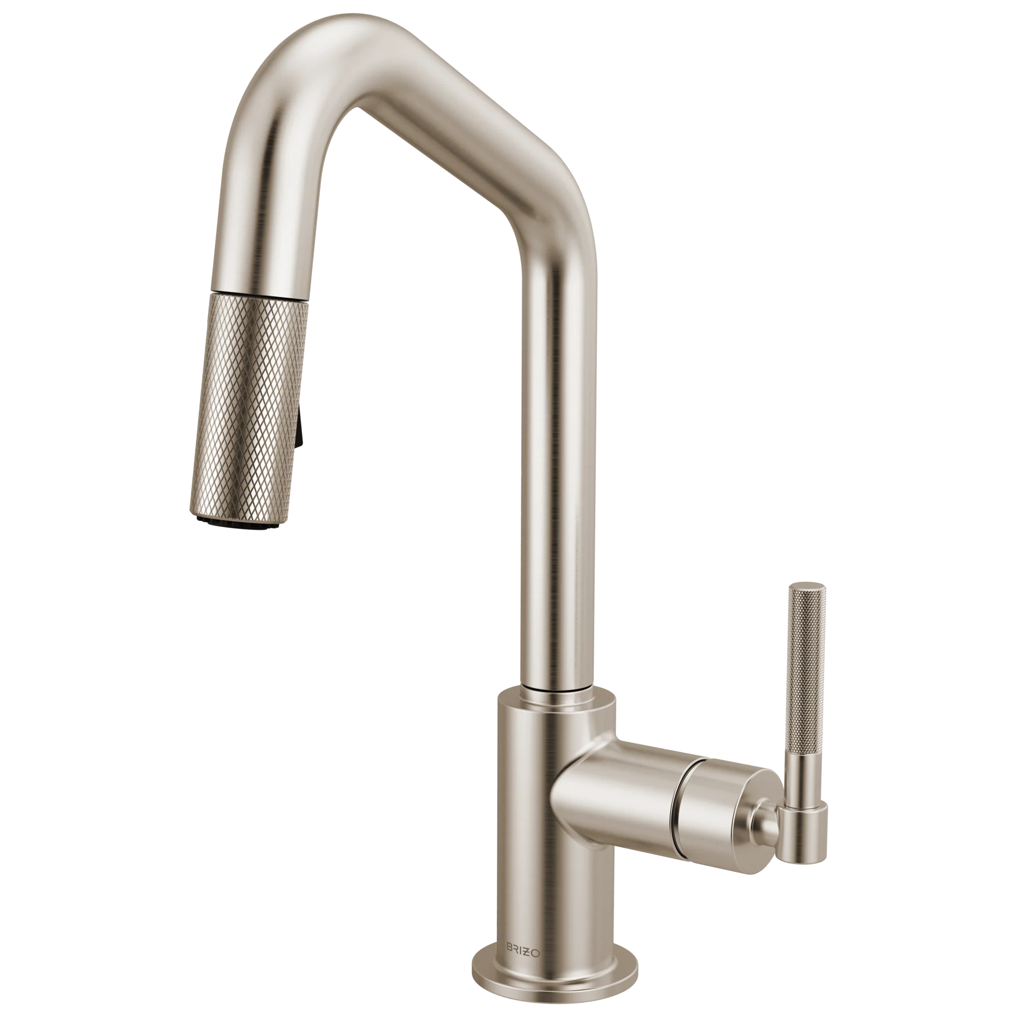 Brizo Litze 63963LF Pull-Down Prep Faucet with Angle Spout - Knurled Handle - Image 3