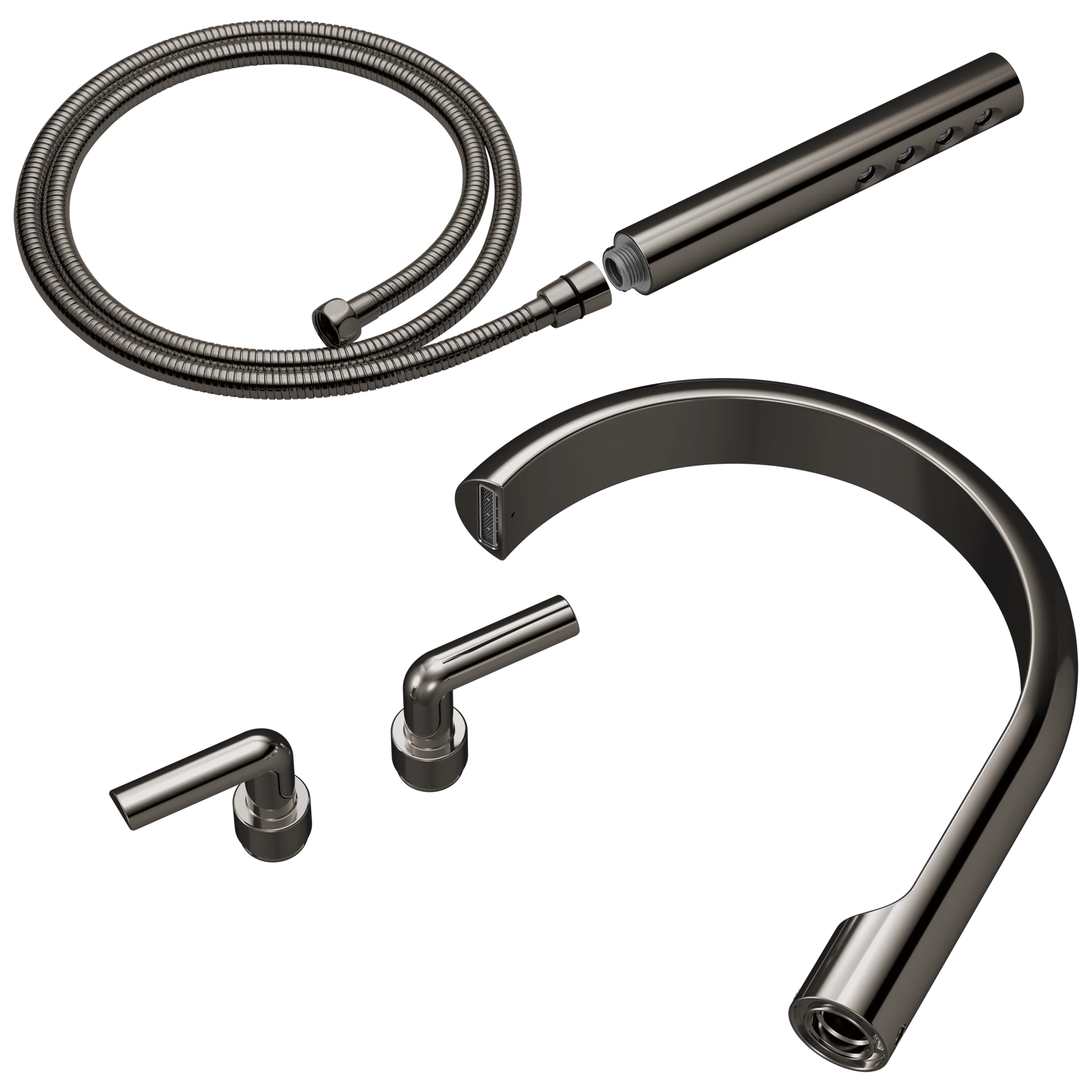Brizo Roccesco T703111 Two-Handle Tub Filler Trim Kit with Bent Lever Handles - Image 3