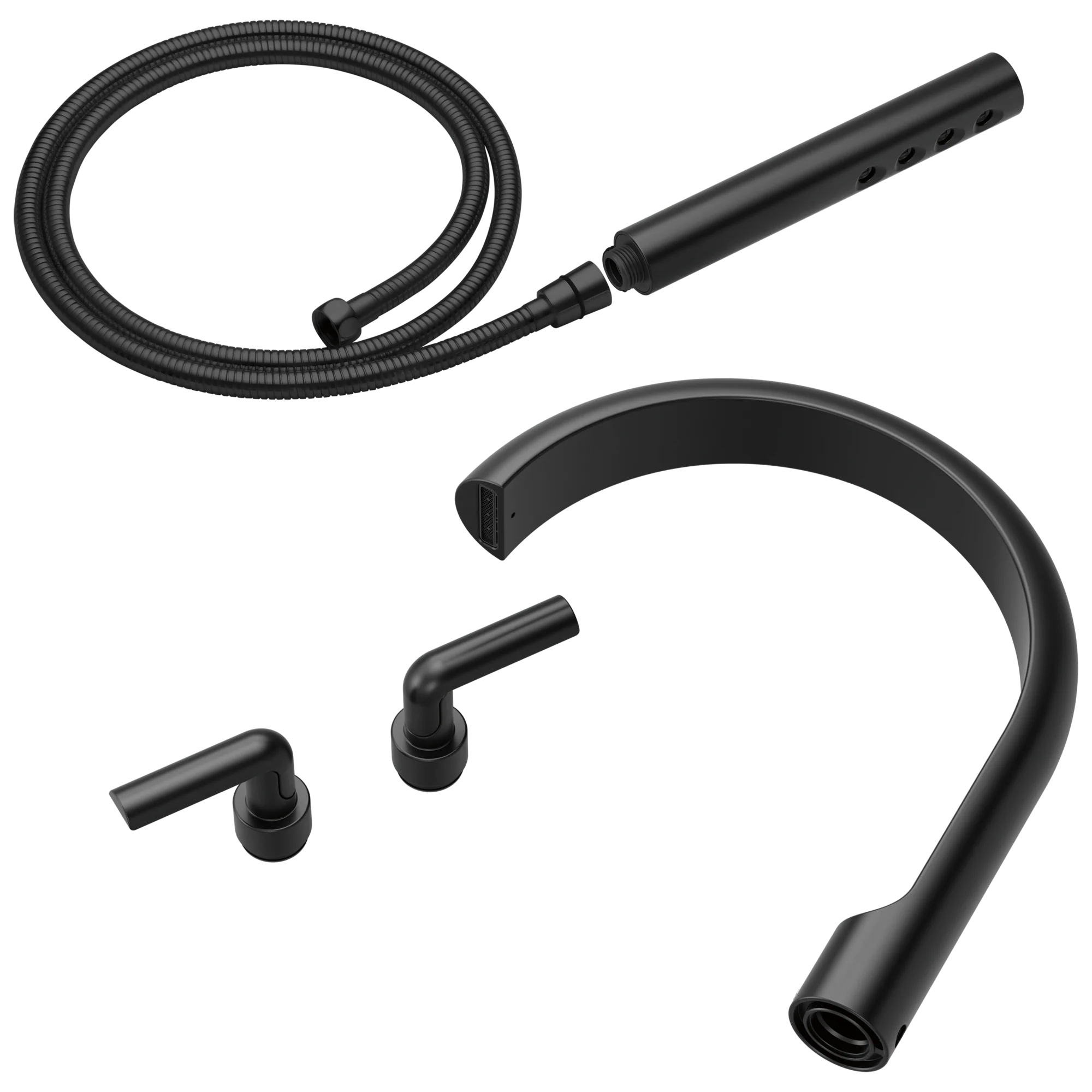 Brizo Roccesco T703111 Two-Handle Tub Filler Trim Kit with Bent Lever Handles - Image 4