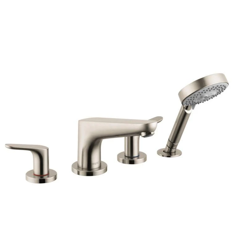 hansgrohe 04366000 Focus Widespread Roman Tub Filler Faucet with Hand Shower in Chrome - Image 2