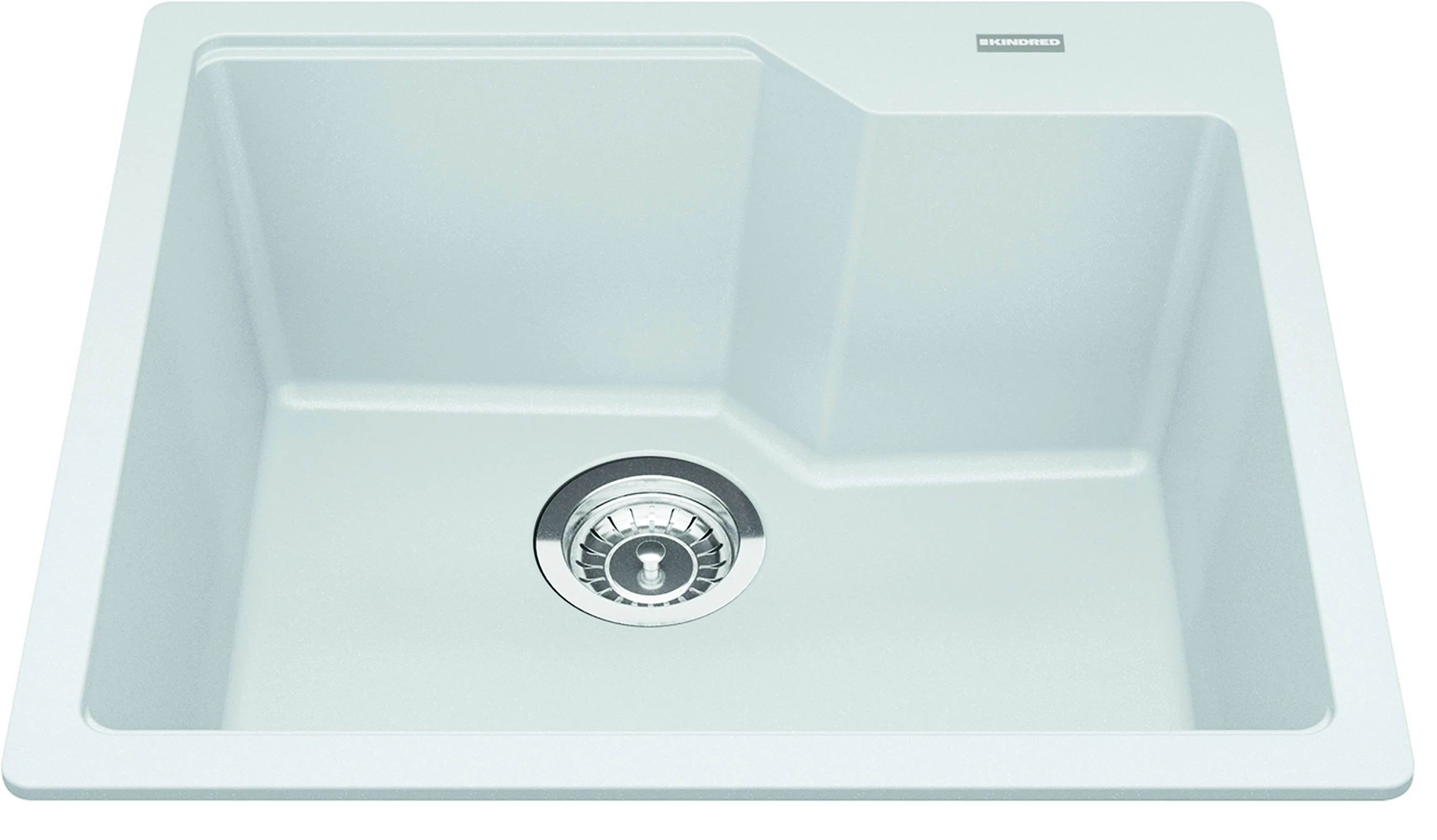 Kindred Granite Series Drop-In Single Bowl 22.06 x 19.69 in Granite Kitchen Sink - Image 4