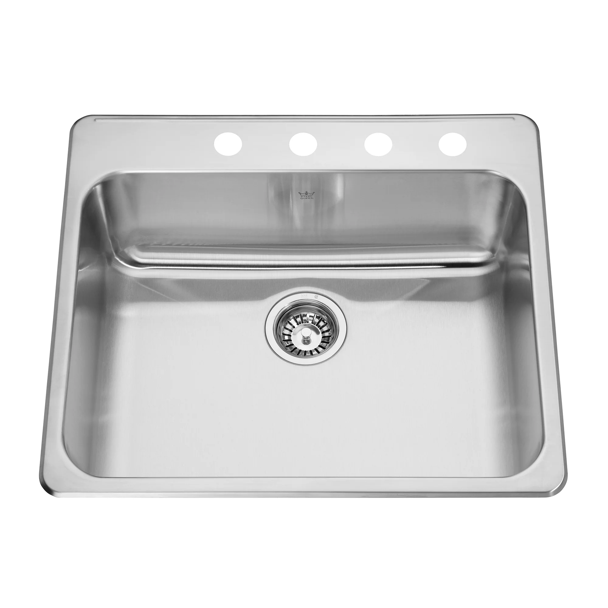 Kindred Steel Queen Drop-In Single Bowl 25.25 x 22 in Stainless Steel Kitchen Sink - Image 3