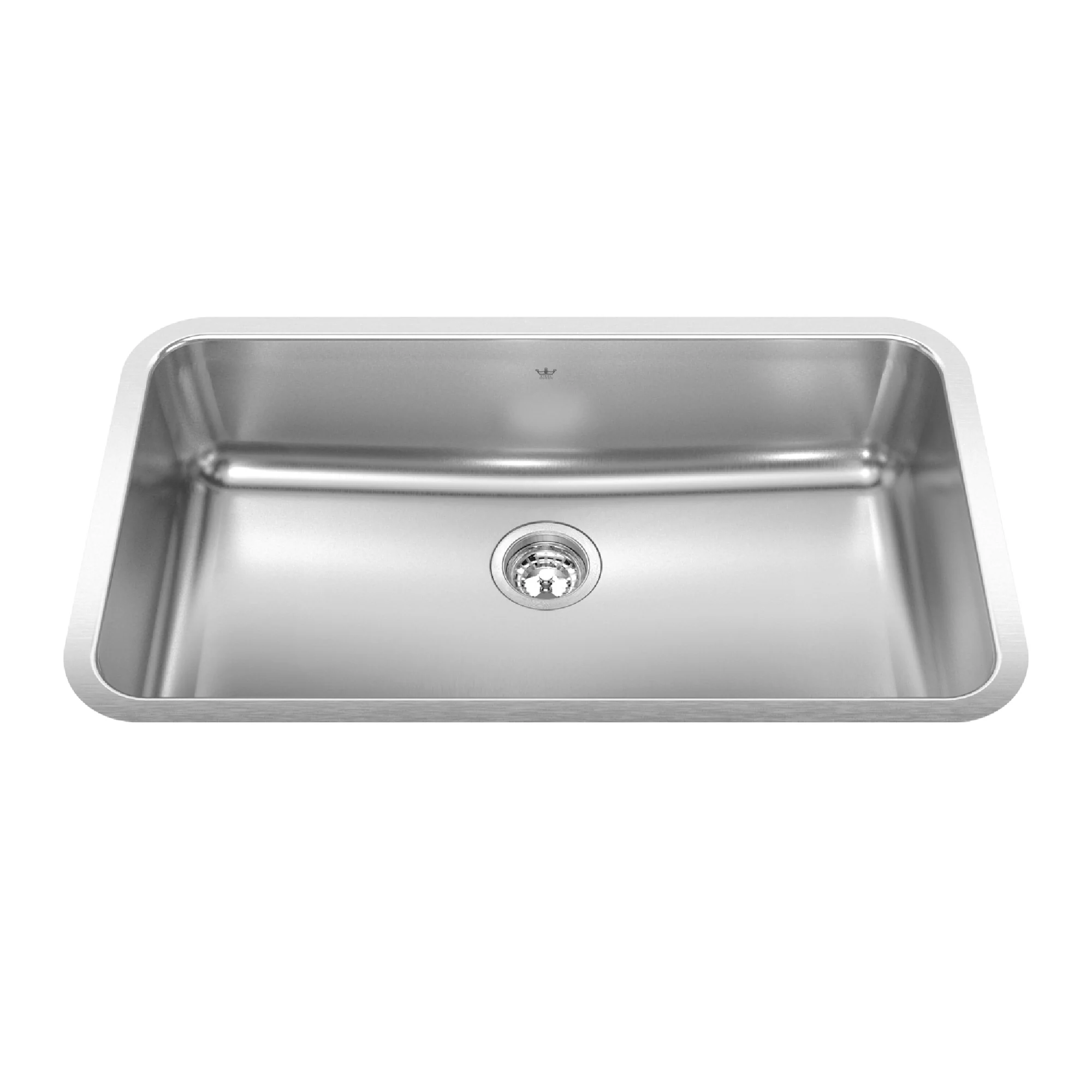 Kindred Steel Queen QSUA1933-8N Undermount Single Bowl 32.75 x 18.75 in Stainless Steel Kitchen Sink