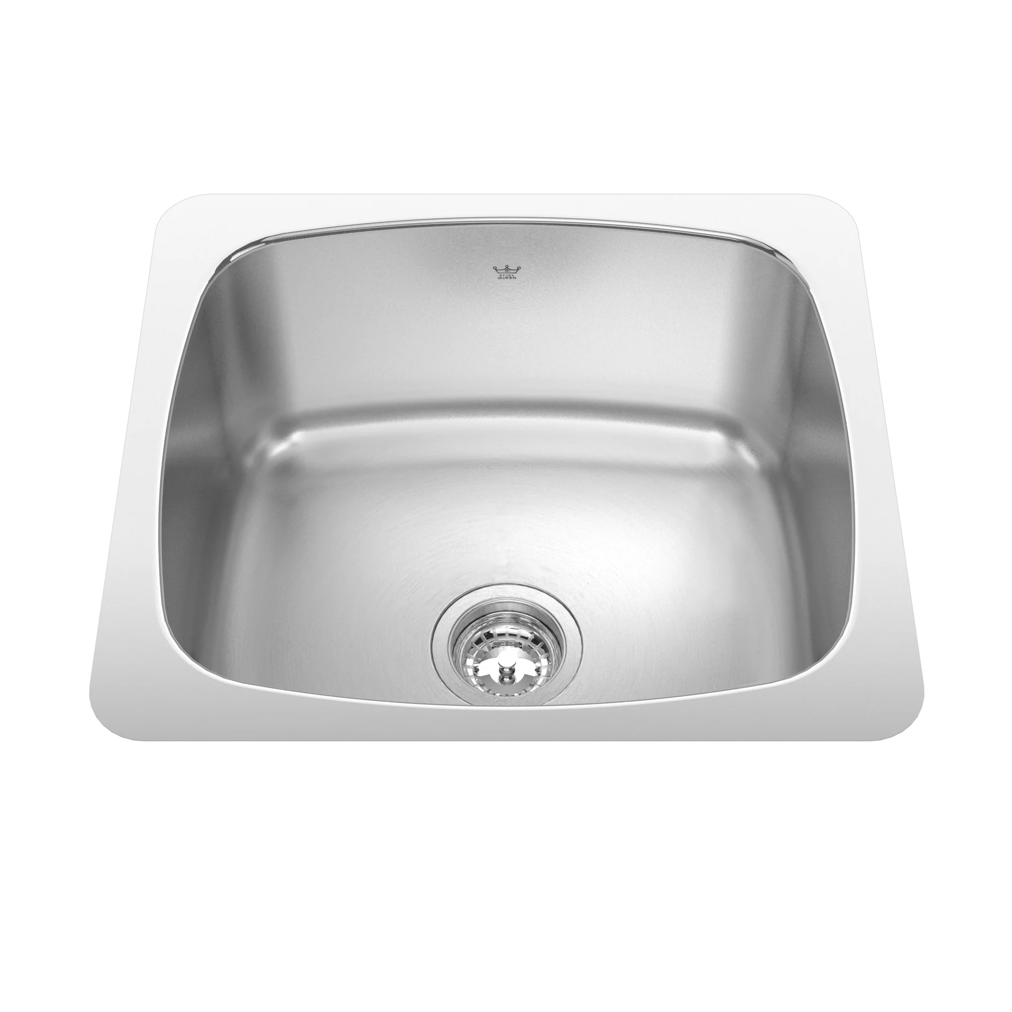 Kindred Utility Collection QSU1820-10N Undermount Single Bowl 20.13 x 18.13 in Stainless Steel Kitchen Sink