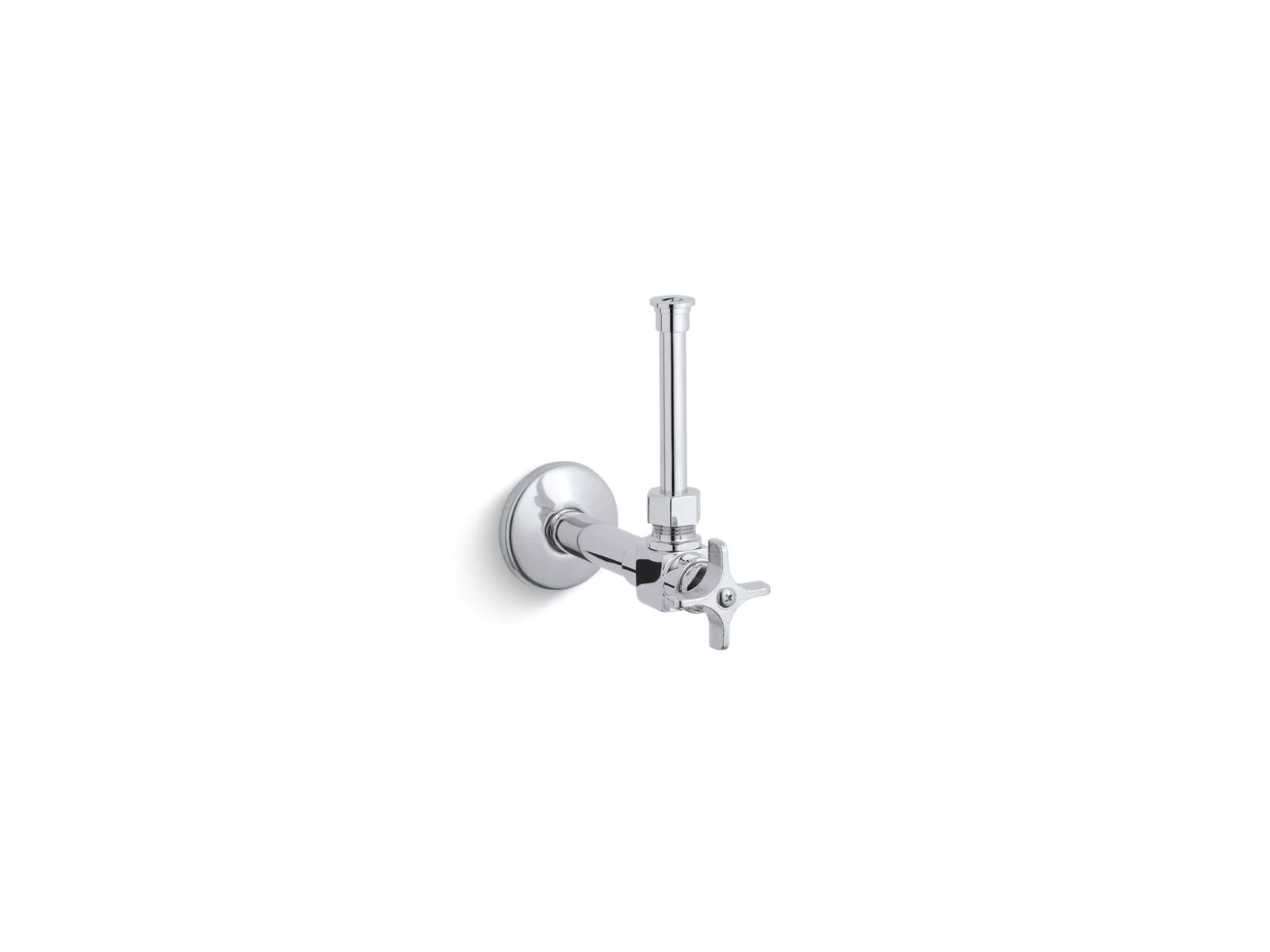 KOHLER K-7653 1/2" angle supply with stop, cross handle and rigid vertical tube - Image 7