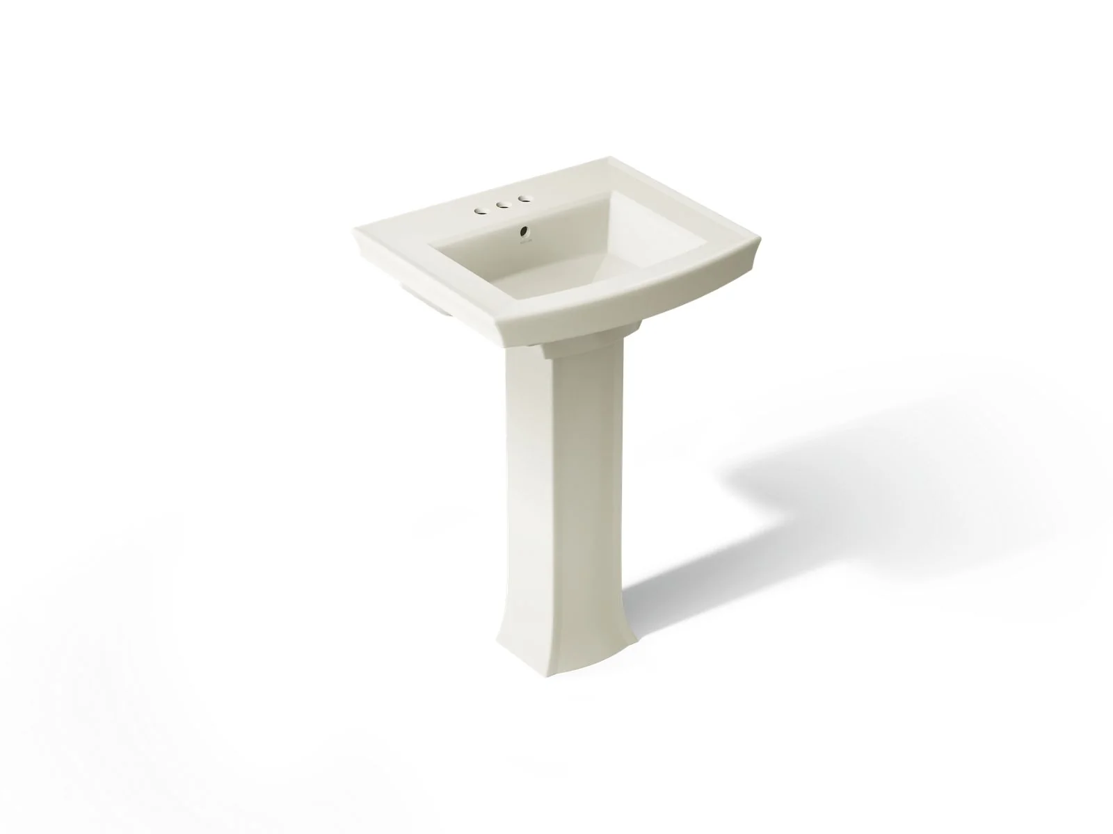 KOHLER K-2359-4 Archer 24" rectangular pedestal bathroom sink - Image 15