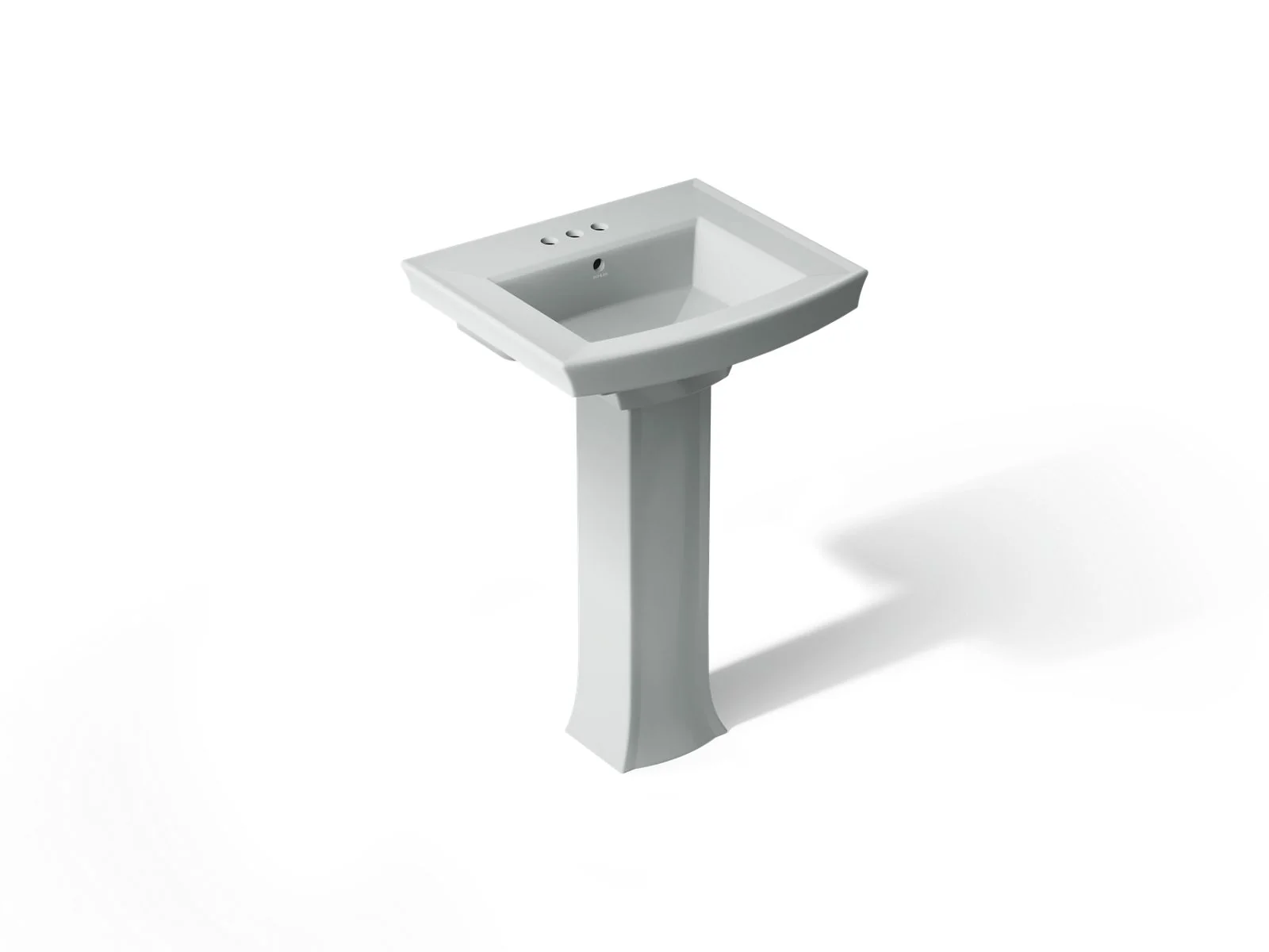 KOHLER K-2359-4 Archer 24" rectangular pedestal bathroom sink - Image 20