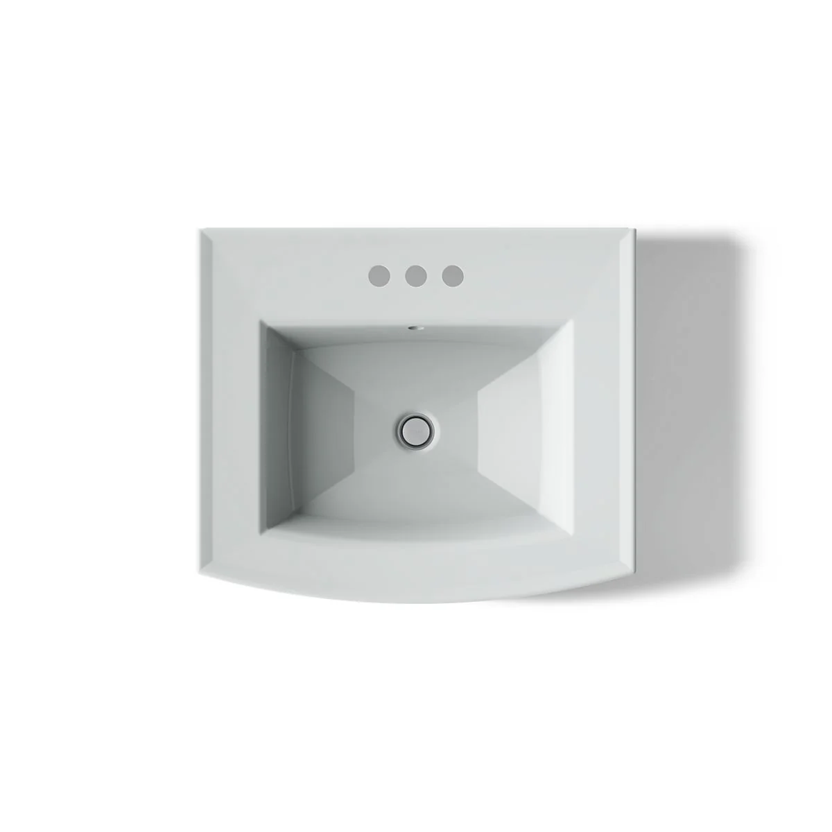 KOHLER K-2358-4 Archer 24" rectangular pedestal bathroom sink - Image 12