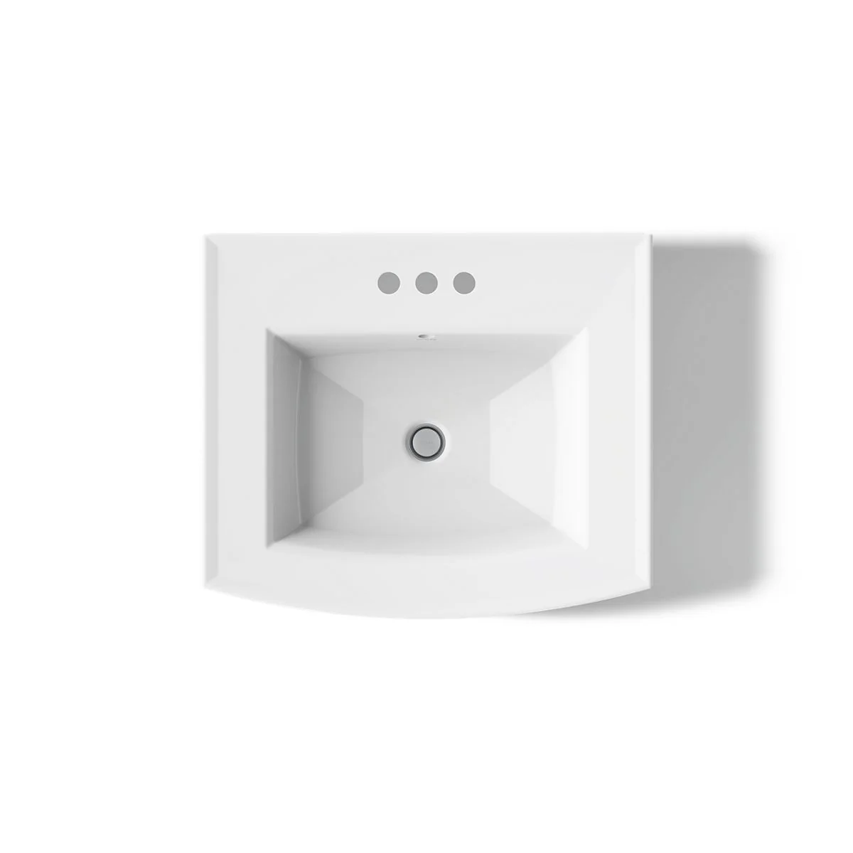 KOHLER K-2358-4 Archer 24" rectangular pedestal bathroom sink - Image 22