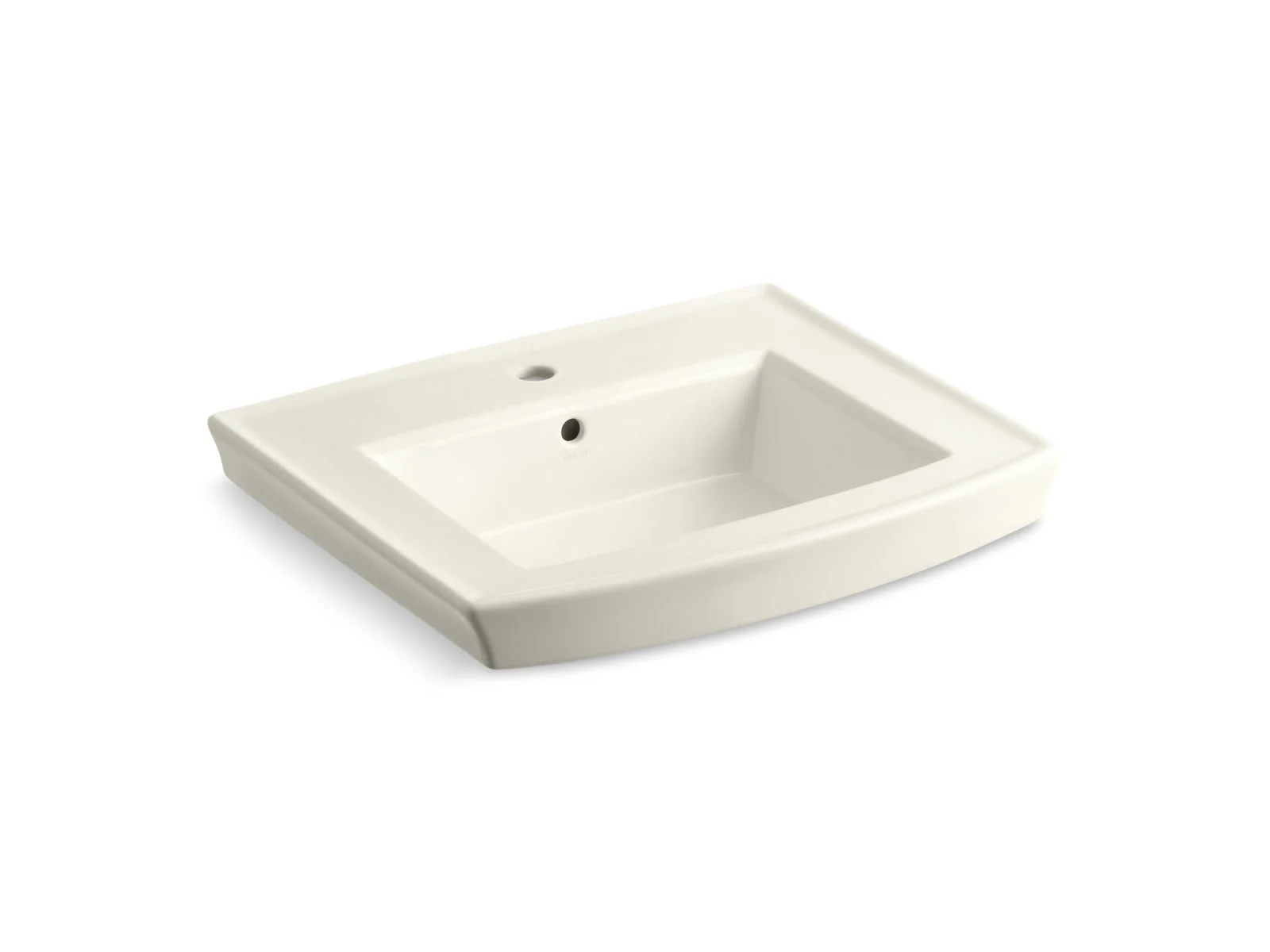 KOHLER K-2358-1 Archer 24" rectangular pedestal bathroom sink - Image 4