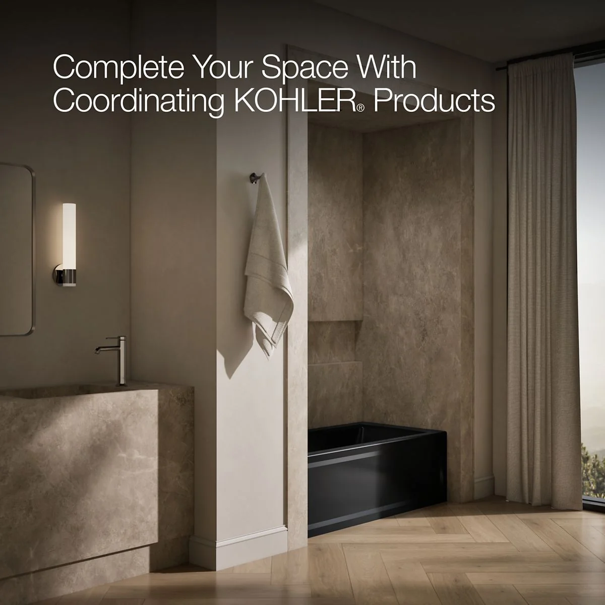 KOHLER K-1946-LAW Archer 60" x 30" alcove bath with Bask heated surface, alcove left drain - Image 14