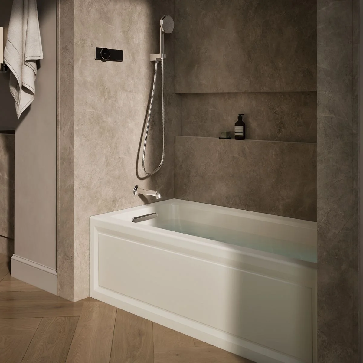 KOHLER K-1947-GHLA Archer 60" x 30" alcove Heated BubbleMassage air bath, left drain - Image 19