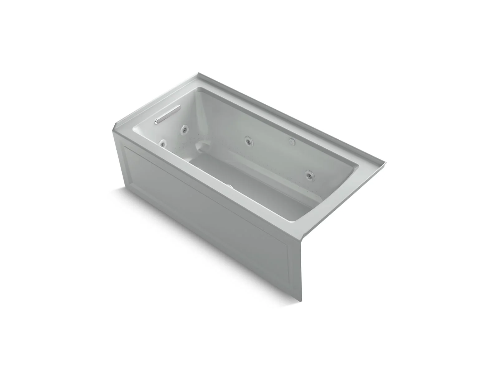 KOHLER K-1947-XGHLA Archer 60" x 30" alcove Heated BubbleMassage air bath and whirlpool, left drain - Image 4
