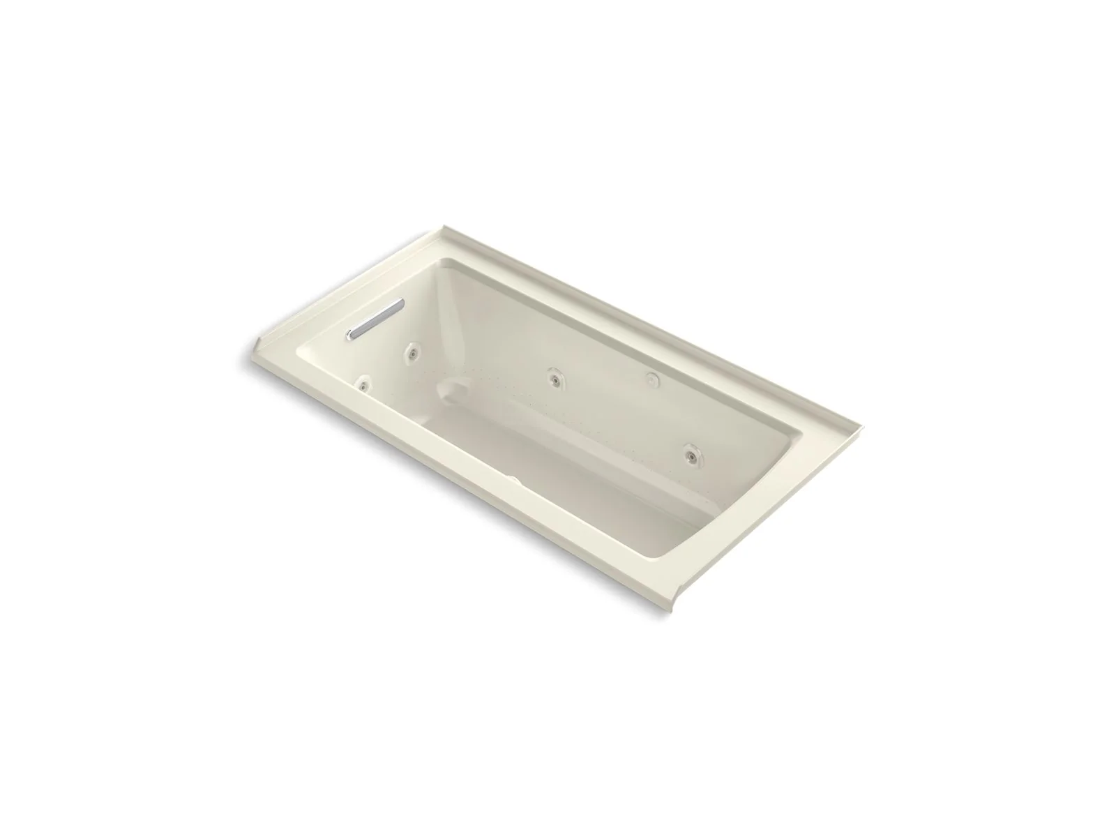 KOHLER K-1947-XHGHL Archer 60" x 30" alcove Heated BubbleMassage air bath and whirlpool, left drain - Image 5