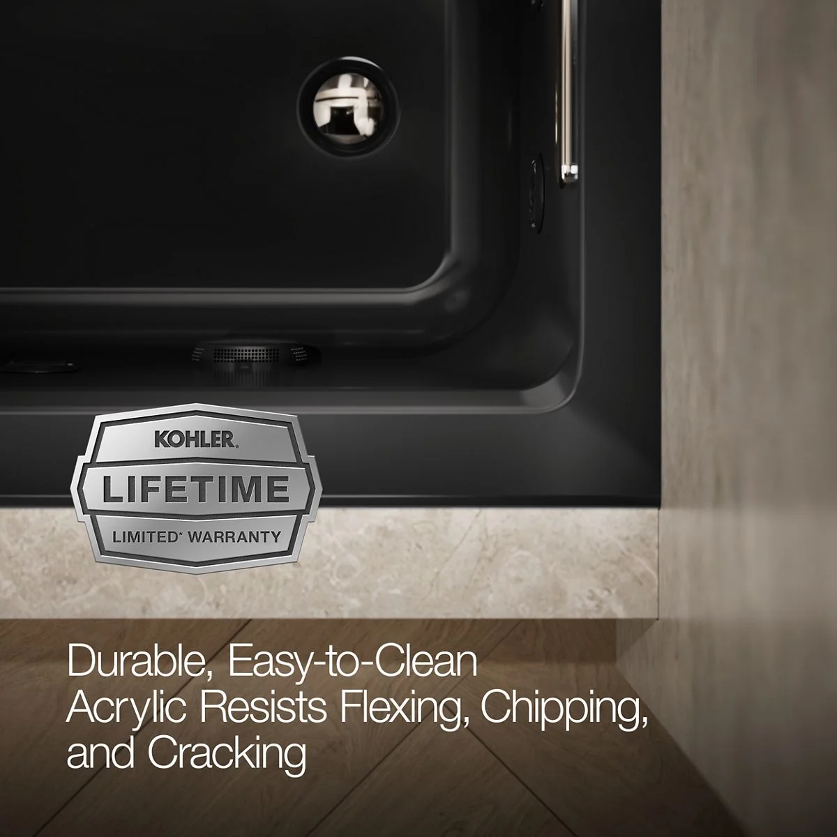 KOHLER K-1947-RW Archer 60" x 30" alcove whirlpool bath with Bask heated surface, right drain - Image 20