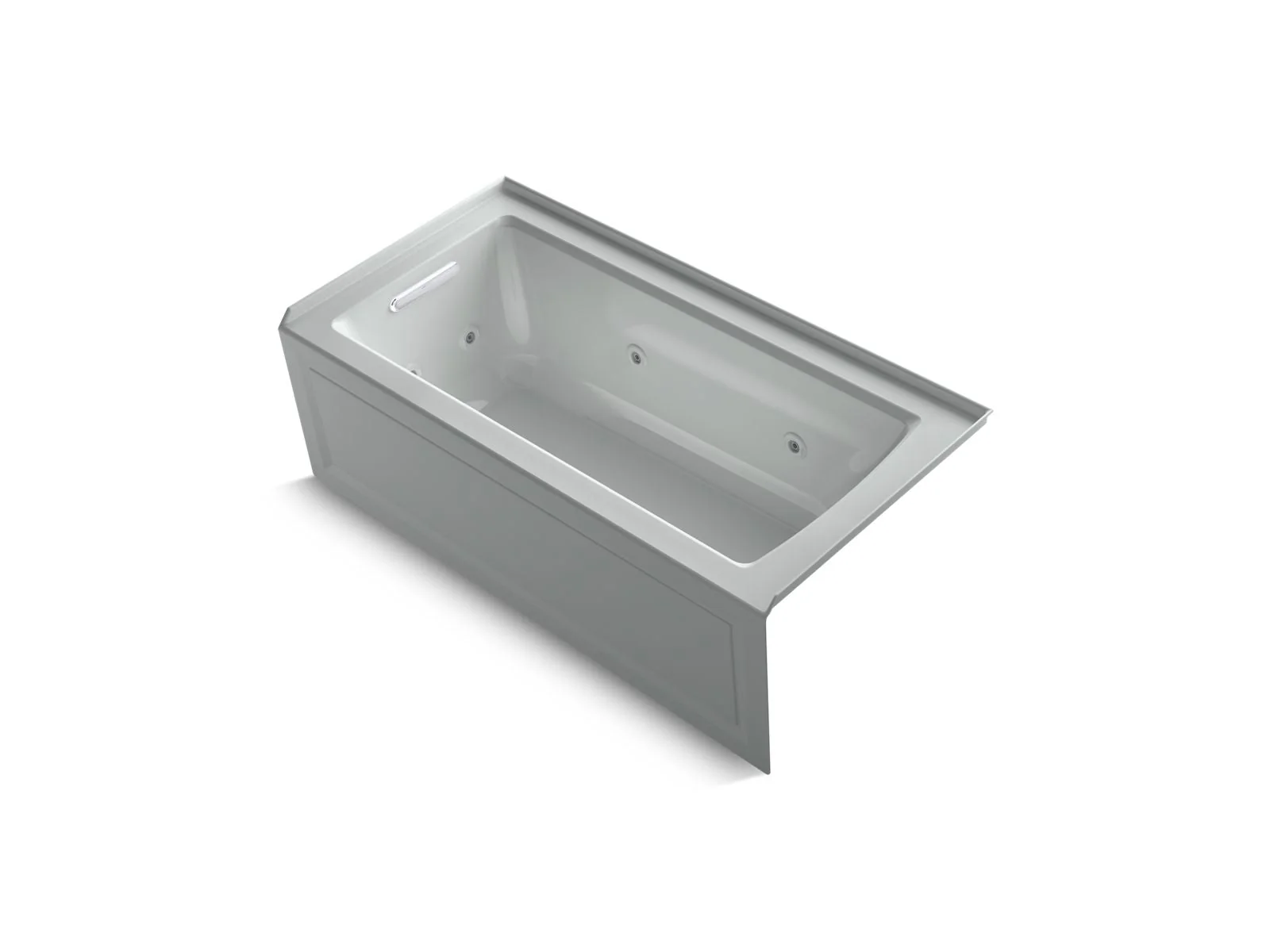 KOHLER K-1947-LA Archer 60" x 30" alcove whirlpool bath, left drain - Image 4