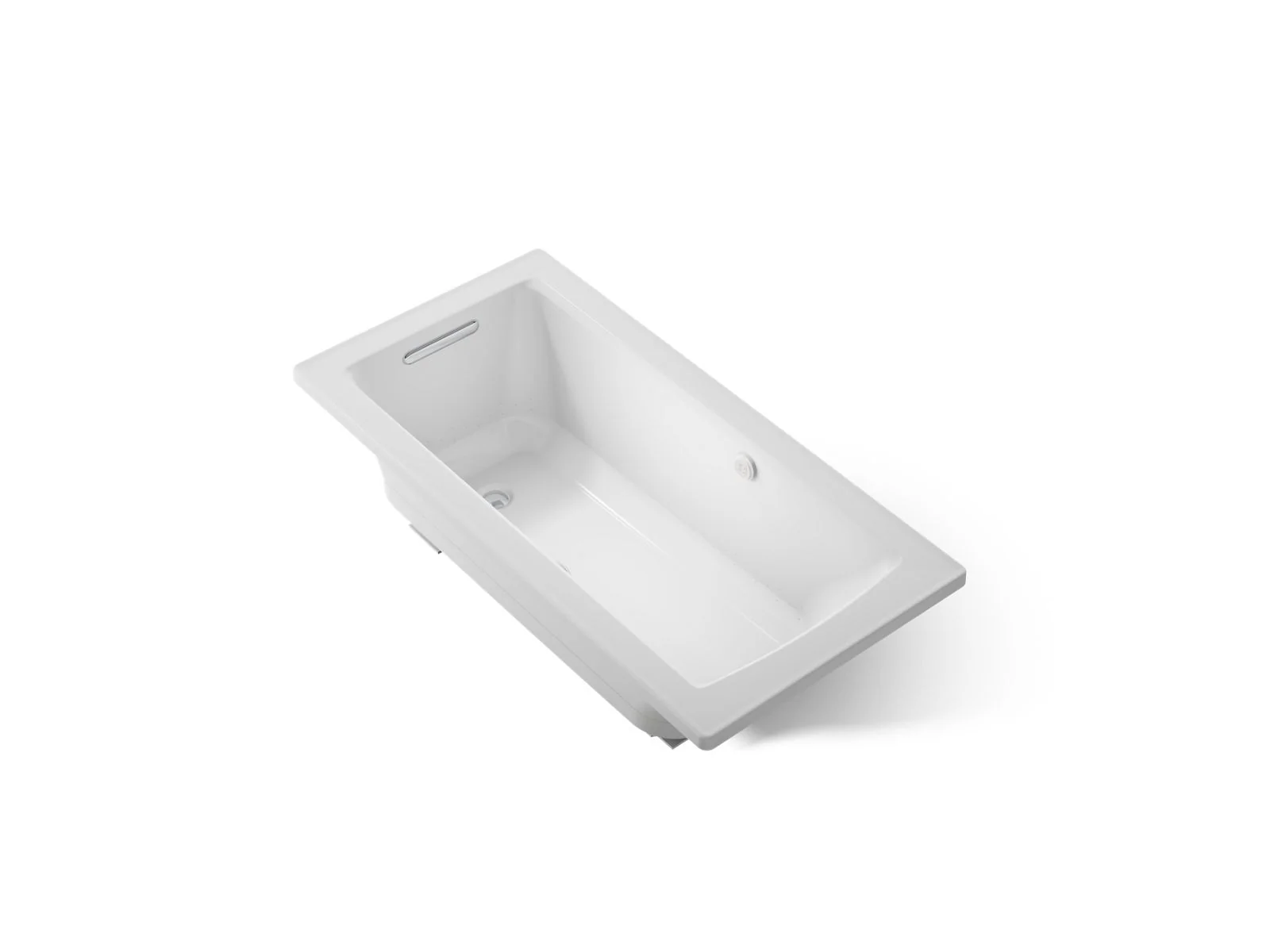KOHLER K-1947-GHW Archer 60" x 30" drop-in Heated BubbleMassage air bath with Bask heated surface - Image 12