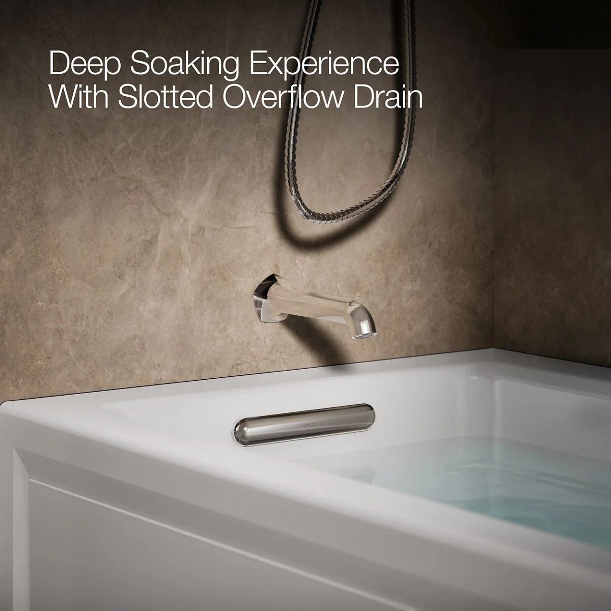 KOHLER K-1949-GHLA Archer 66" x 32" alcove Heated BubbleMassage air bath, left drain - Image 10
