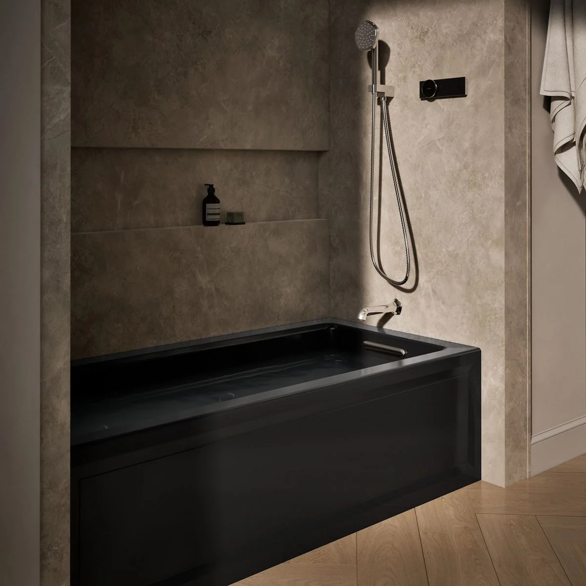 KOHLER K-1949-HRA Archer 66" x 32" alcove heated whirlpool, right drain - Image 14