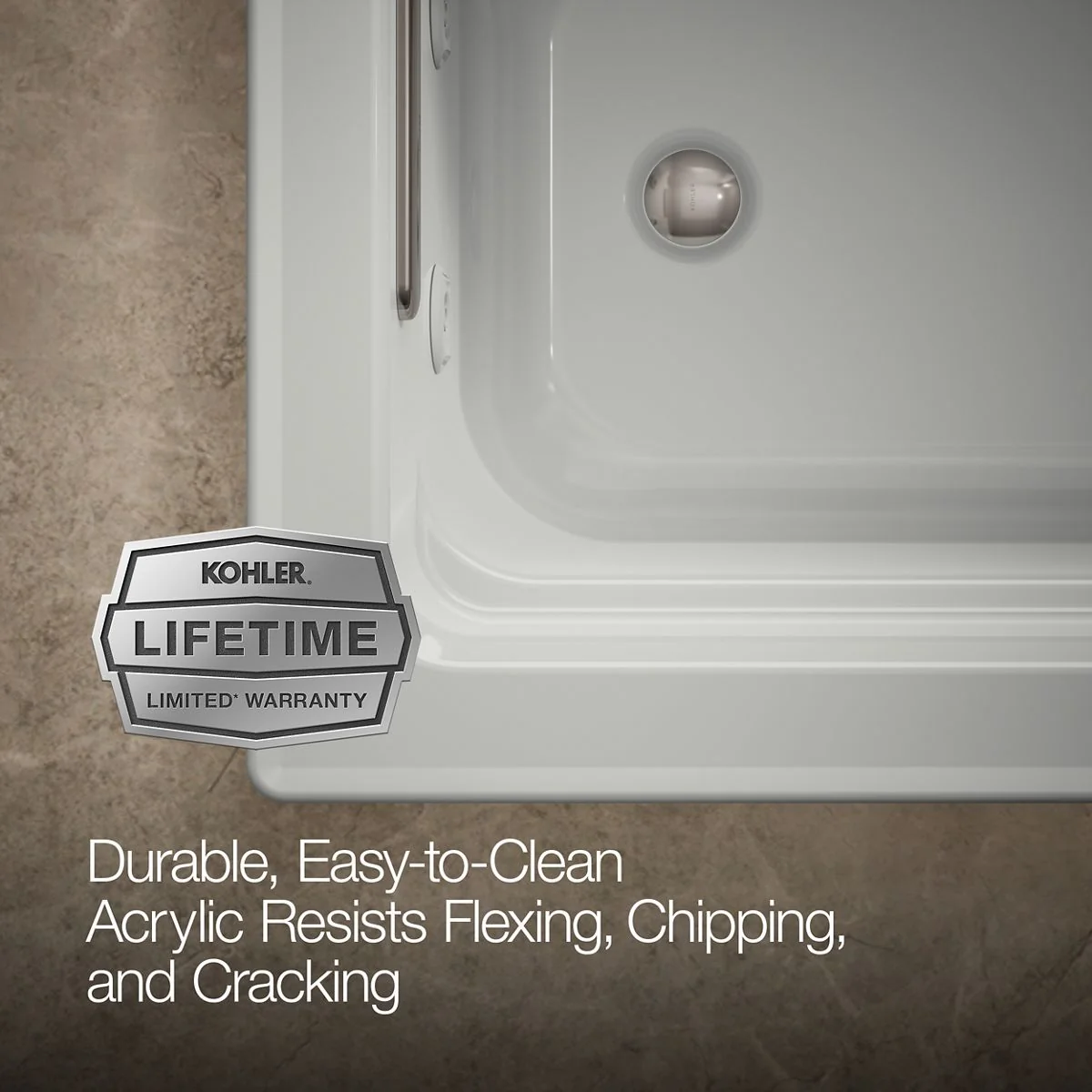 KOHLER K-1949 Archer 66" x 32" drop-in whirlpool - Image 19