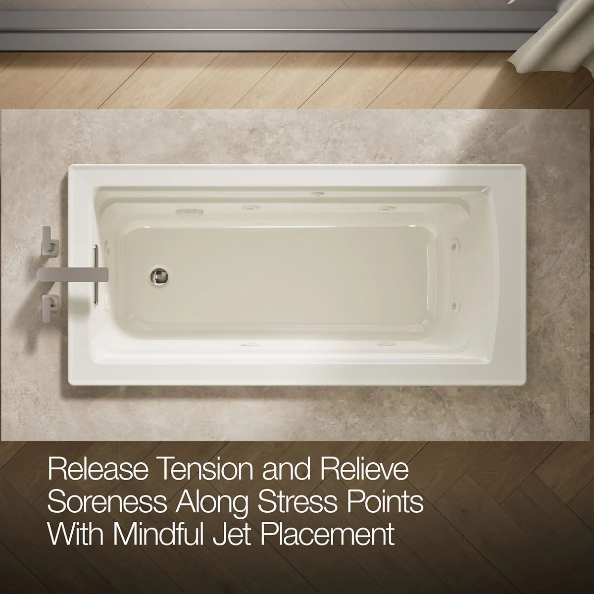 KOHLER K-1949 Archer 66" x 32" drop-in whirlpool - Image 25
