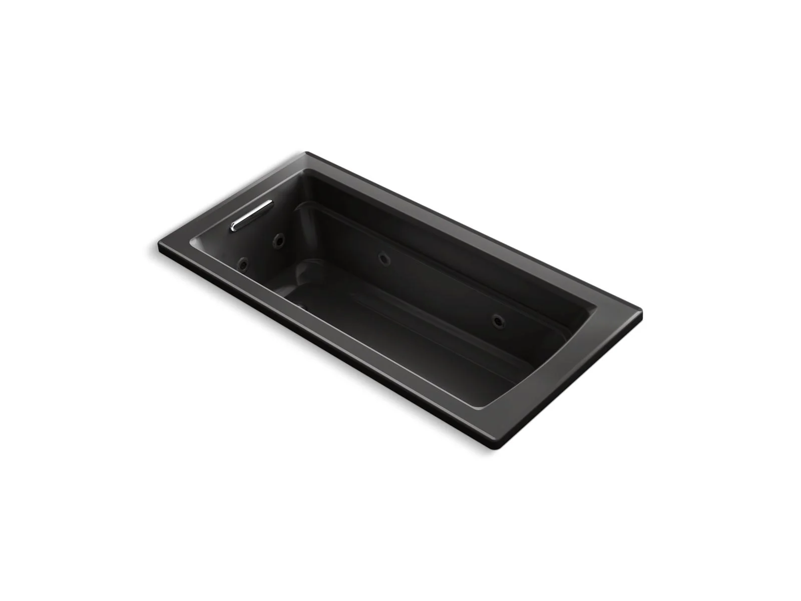 KOHLER K-1949-W1 Archer 66" x 32" drop-in whirlpool bath with Bask heated surface - Image 3