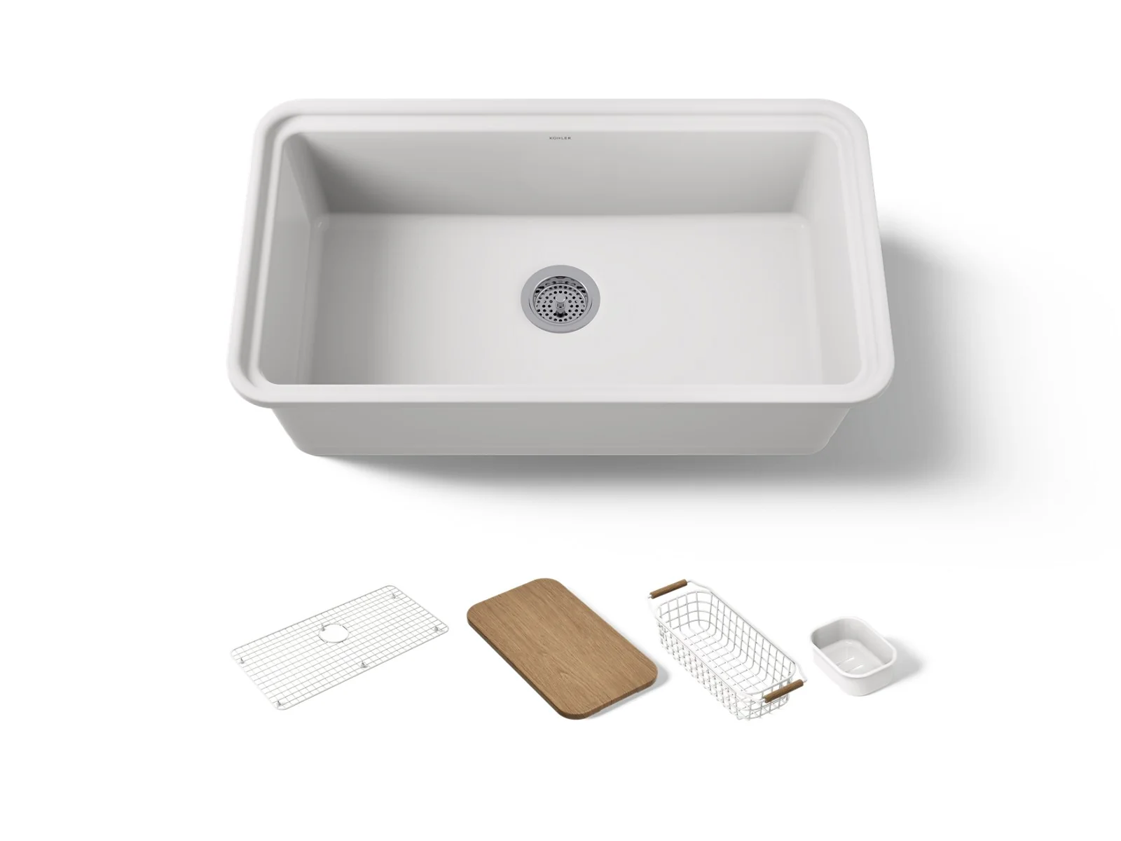KOHLER K-36254-PC Audrine 33" undermount single-bowl workstation kitchen sink - Image 3