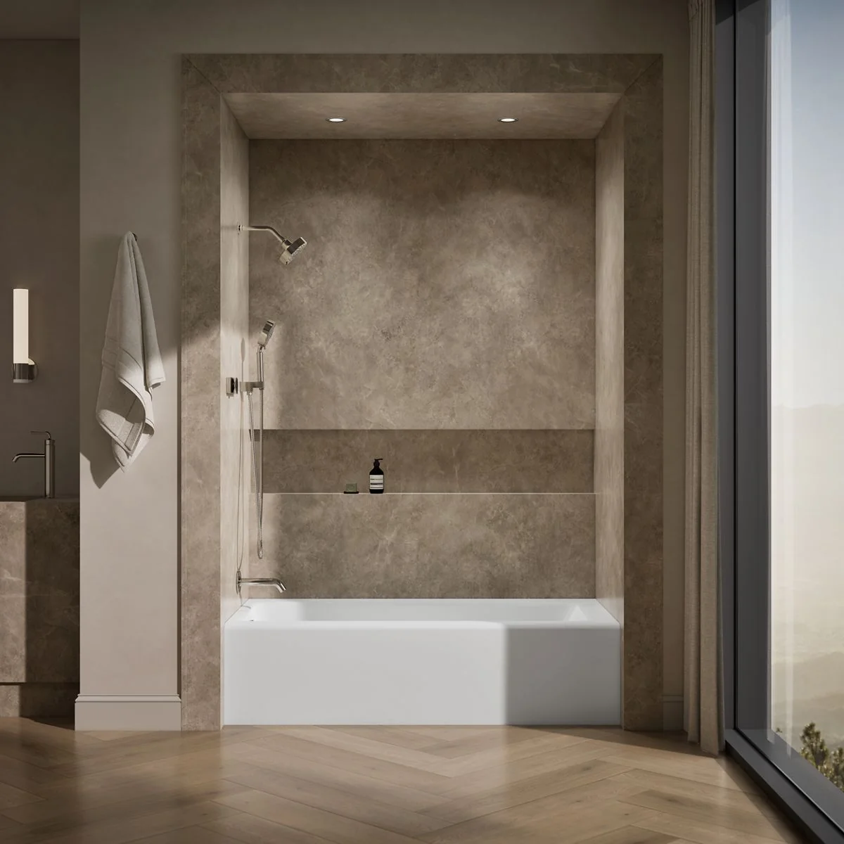 KOHLER K-847 Bellwether 66" x 32" alcove bath, left drain - Image 10