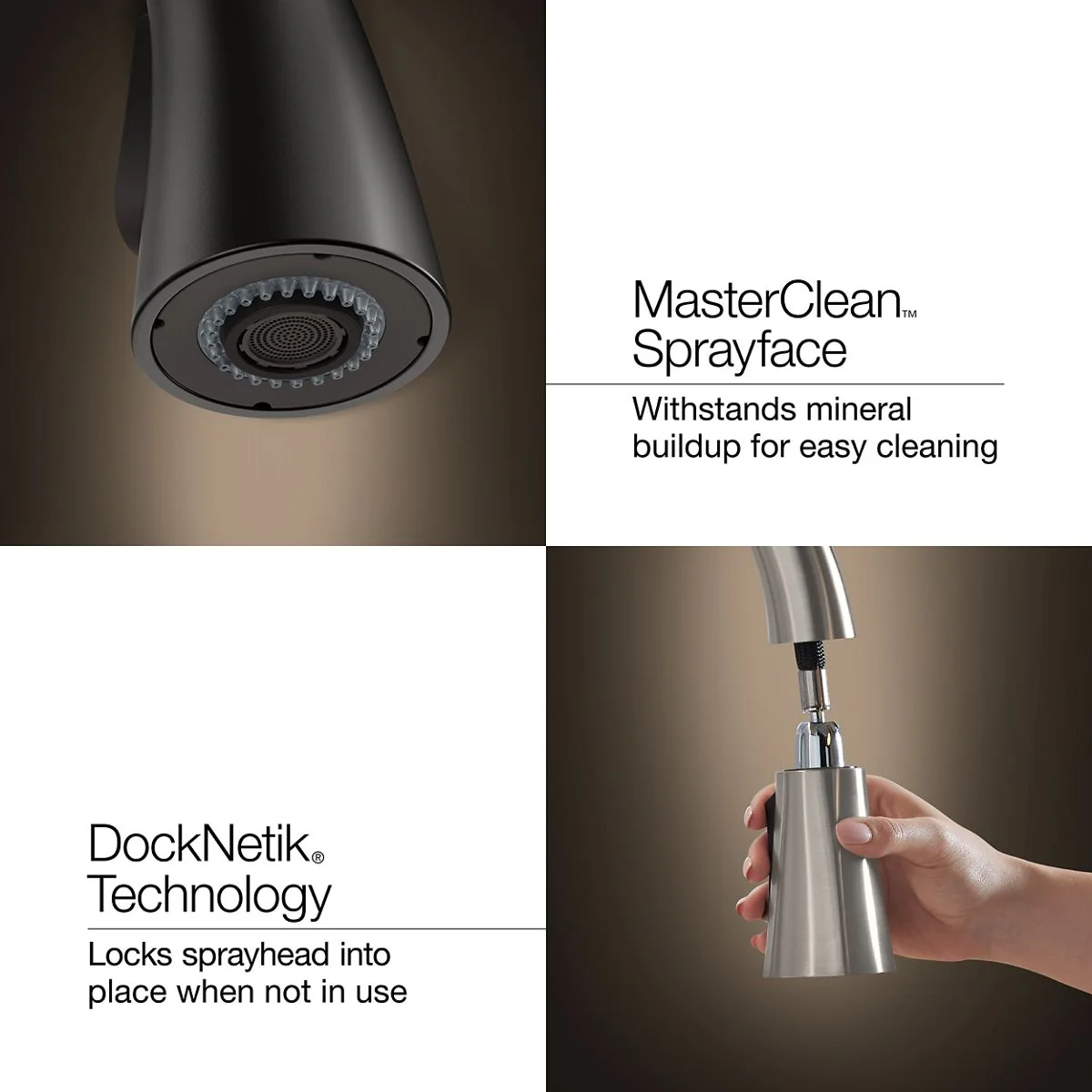 KOHLER K-28669-9 Billet Pull-down kitchen sink faucet with two-function sprayhead - Image 17