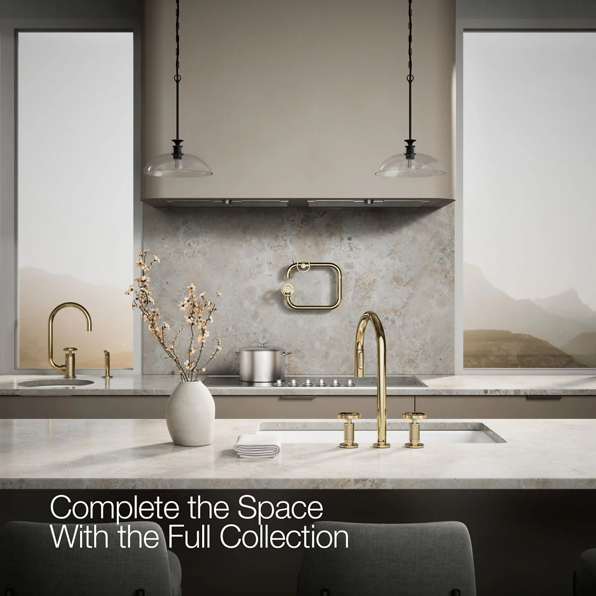 KOHLER K-28671-9 Billet Pull-down kitchen sink faucet with two-function sprayhead - Image 19