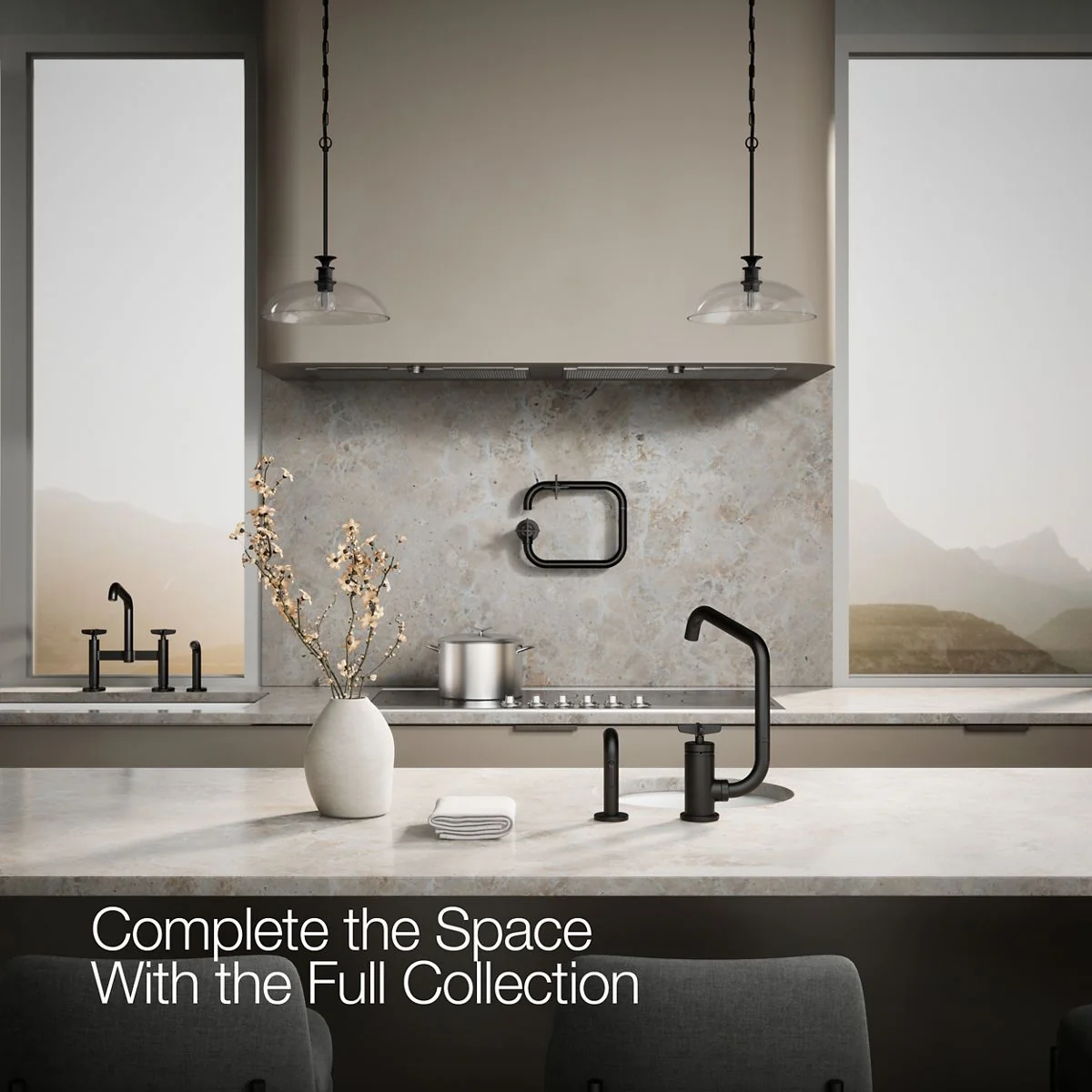 KOHLER K-28667-3 Billet Single-handle bar sink faucet with two-function extended-reach spout and side sprayer - Image 23