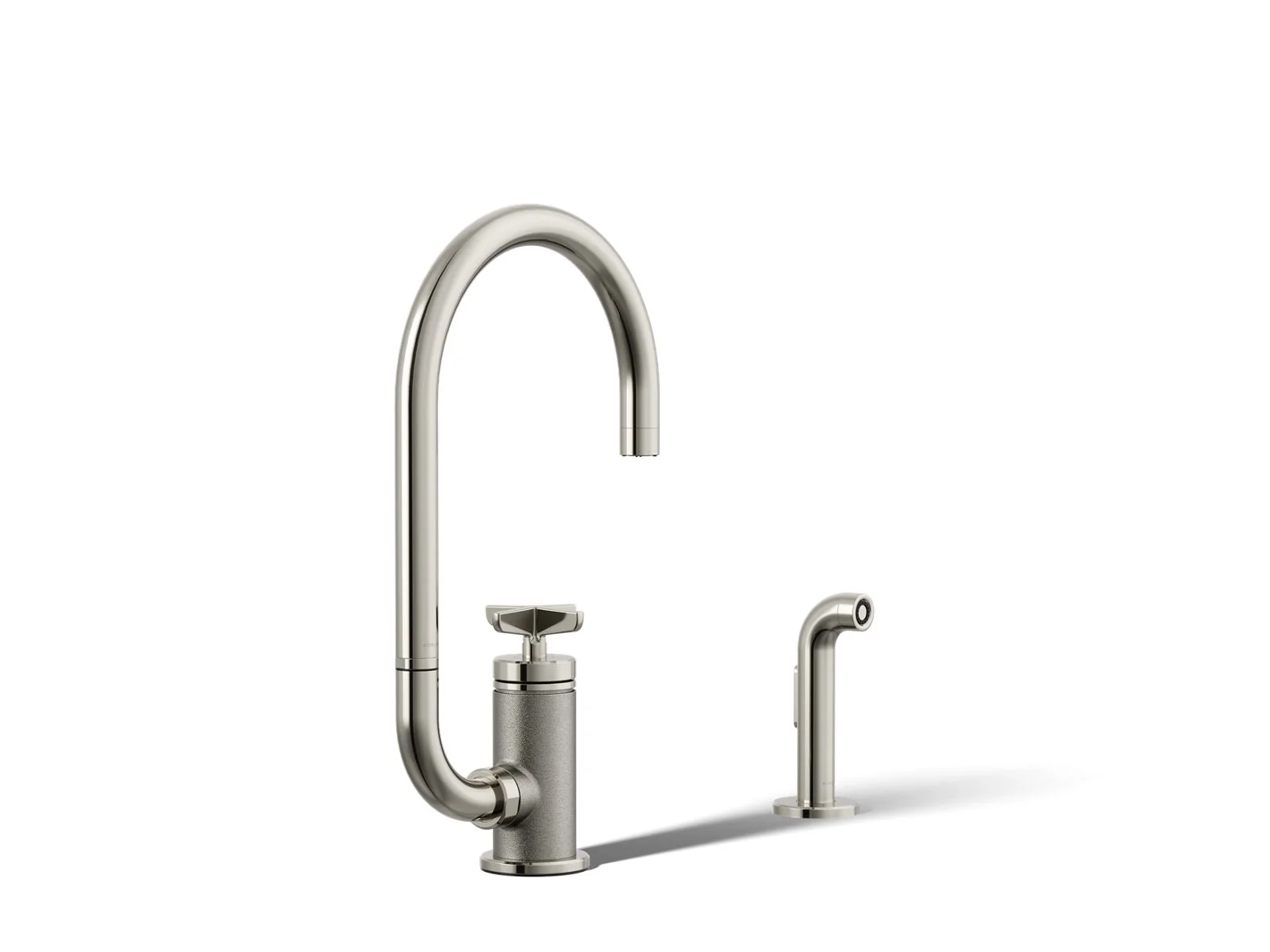 KOHLER K-28675-3 Billet Single-handle bar sink faucet with two-function extended-reach spout and side sprayer - Image 40