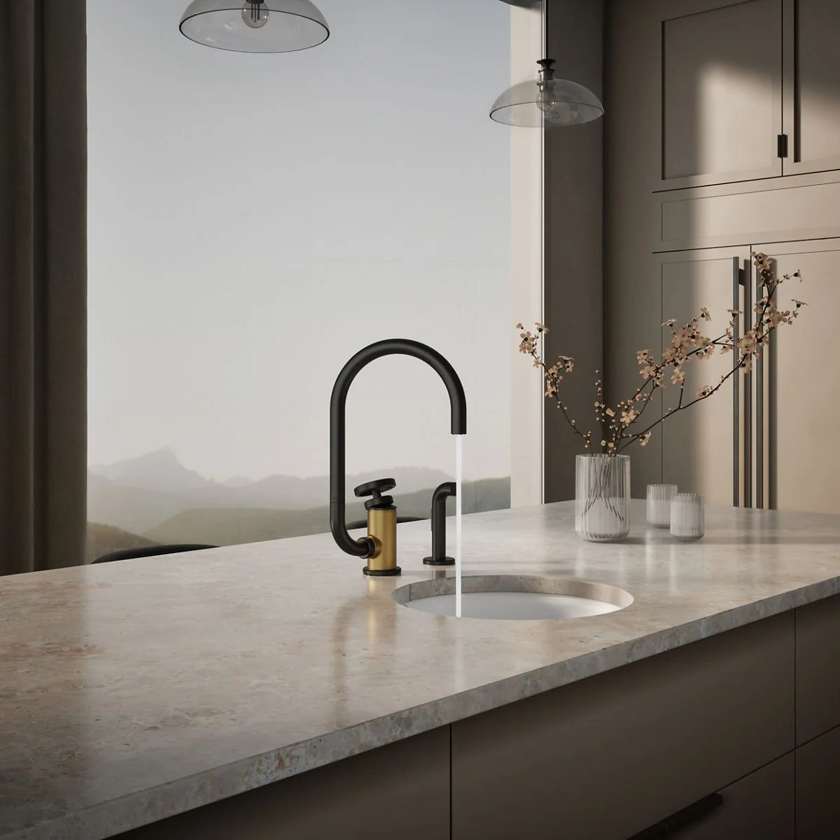 KOHLER K-28675-9 Billet Single-handle bar sink faucet with two-function extended-reach spout and side sprayer - Image 29