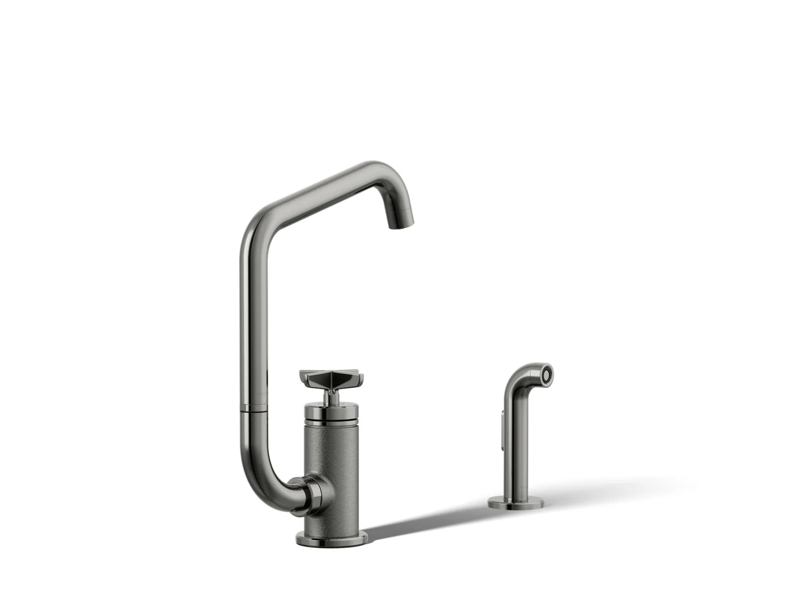 KOHLER K-28667-3 Billet Single-handle bar sink faucet with two-function extended-reach spout and side sprayer - Image 45