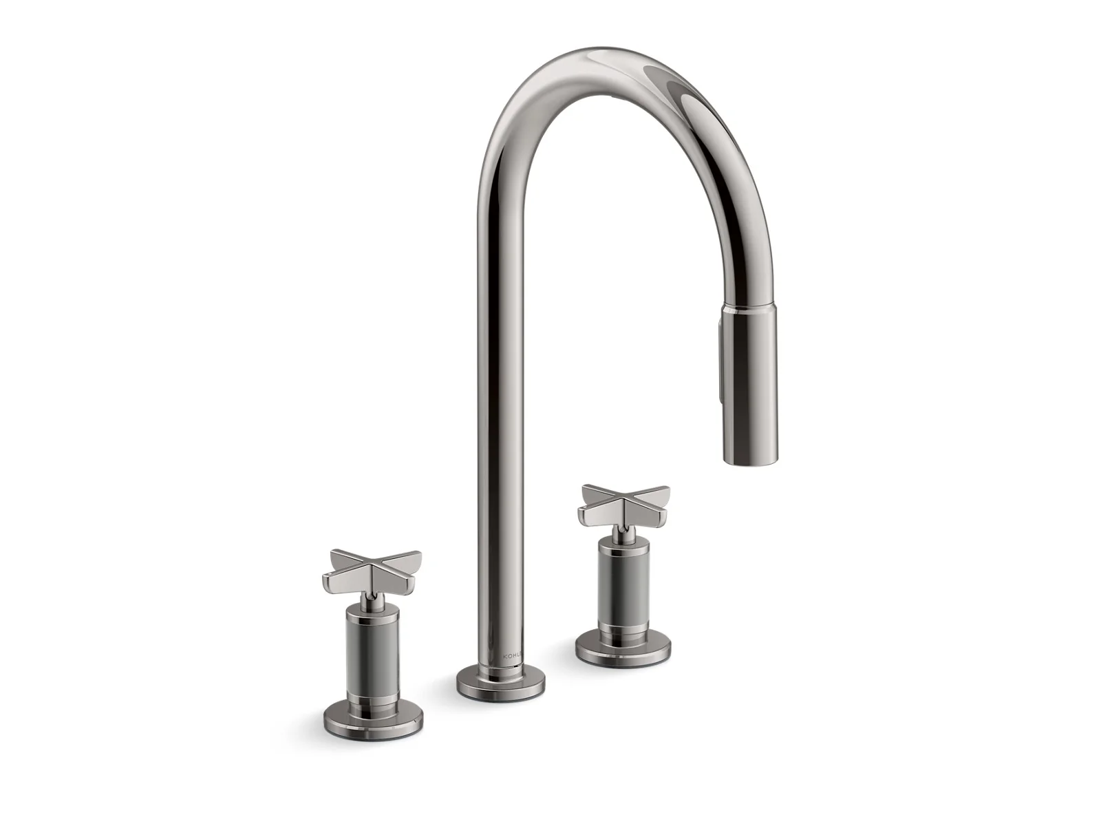 KOHLER K-28677-3RT2 Billet Touchless pull-down kitchen sink faucet with two-function sprayhead - Image 17