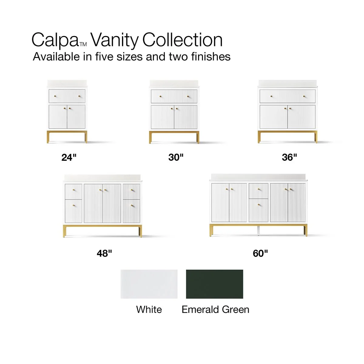 KOHLER K-38008 Calpa 30" bathroom vanity cabinet with sink and quartz top - Image 11