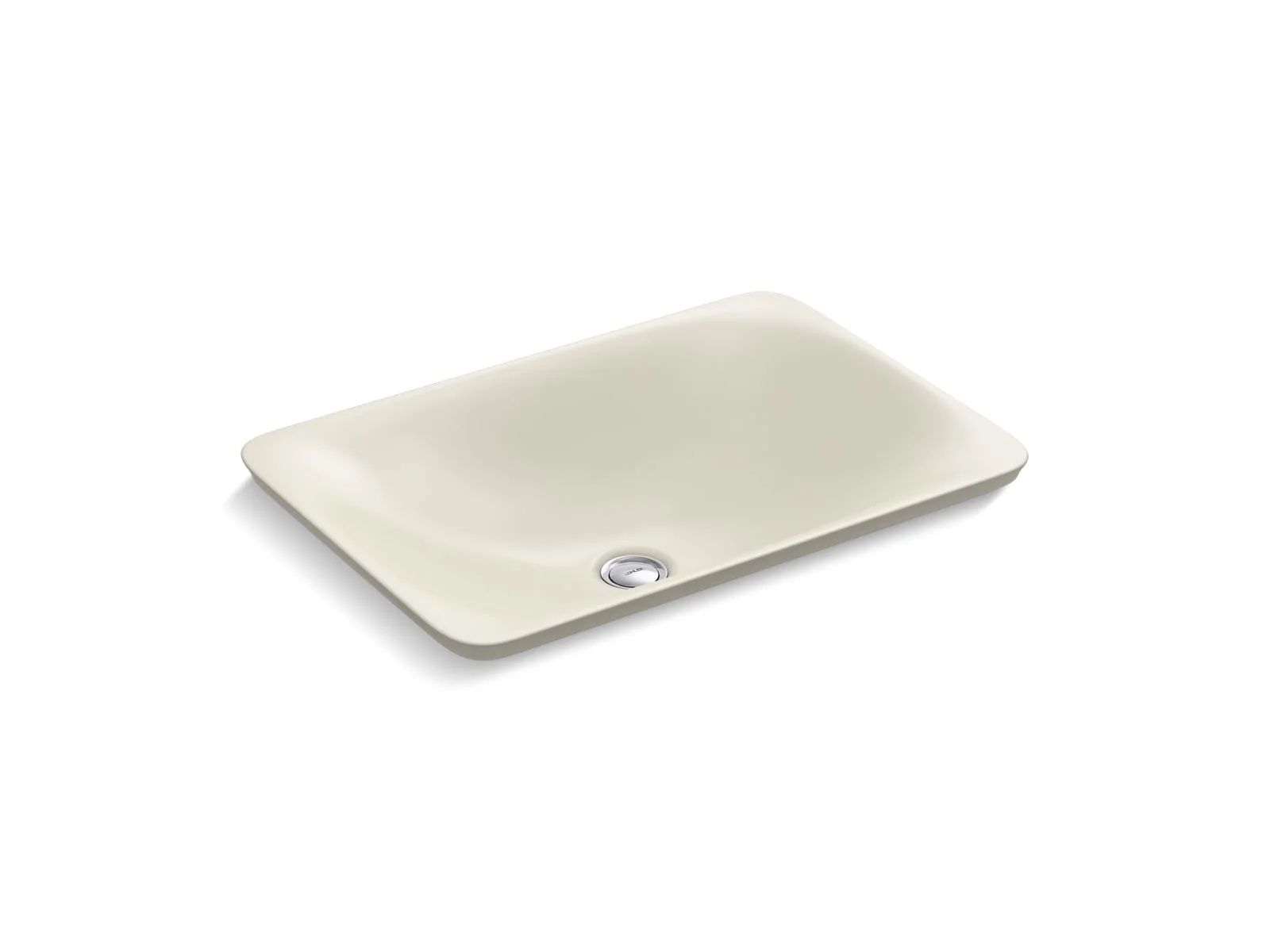 KOHLER K-7799 Carillon 21-1/4" rectangular drop-in bathroom sink, no overflow - Image 3