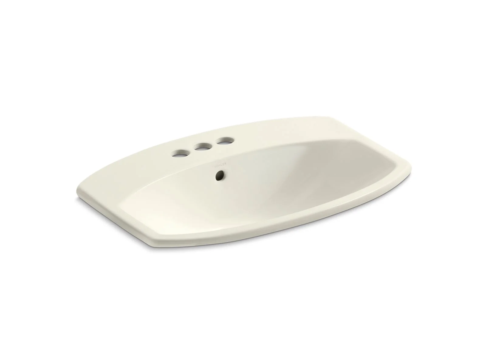KOHLER K-2351-4 Cimarron 22-3/4" rectangle drop-in bathroom sink - Image 2