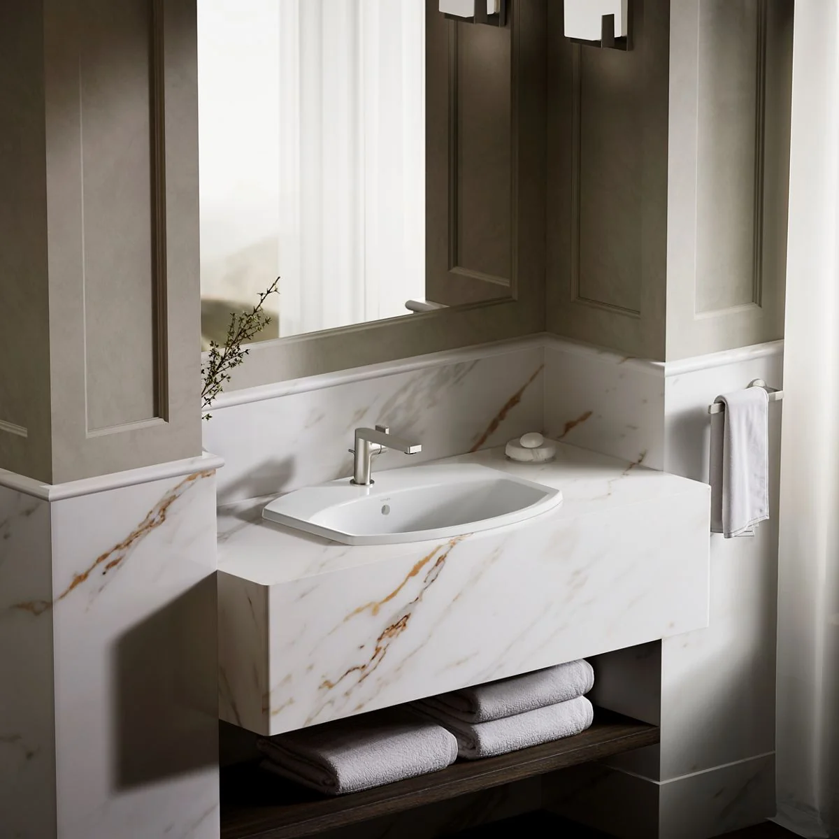 KOHLER K-2351-1 Cimarron 22-3/4" rectangle drop-in bathroom sink - Image 5