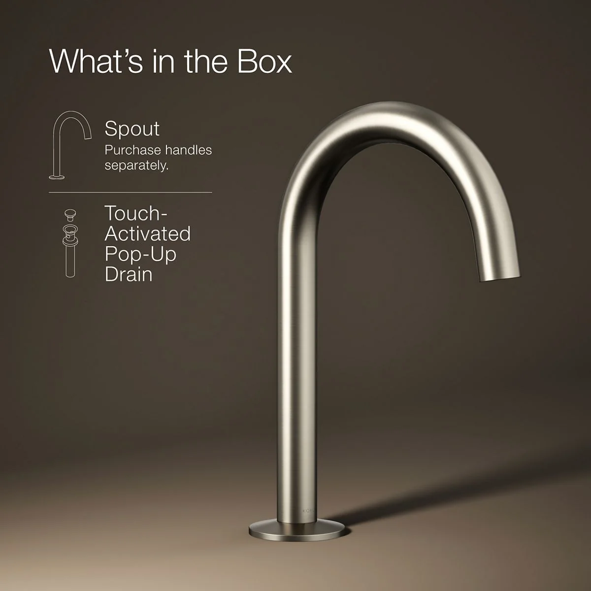 KOHLER K-77967 Components Bathroom sink faucet spout with Tube design, 1.2 gpm - Image 21