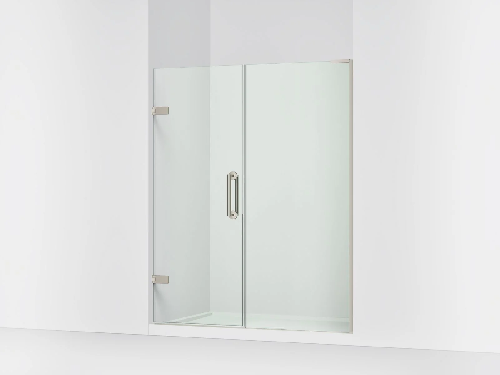 KOHLER K-27617-10L Components Frameless pivot shower door, 71-3/4" H x 57-1/4 - 58" W, with 3/8" thick Crystal Clear glass - Image 9