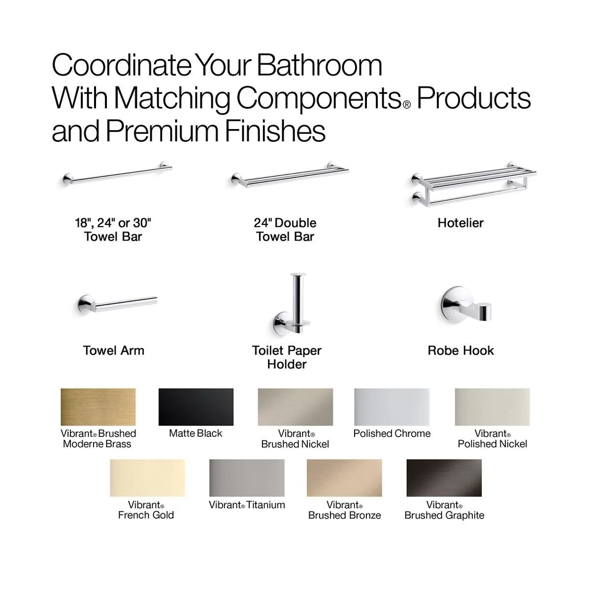KOHLER K-78383 Components Vertical toilet paper holder - Image 20
