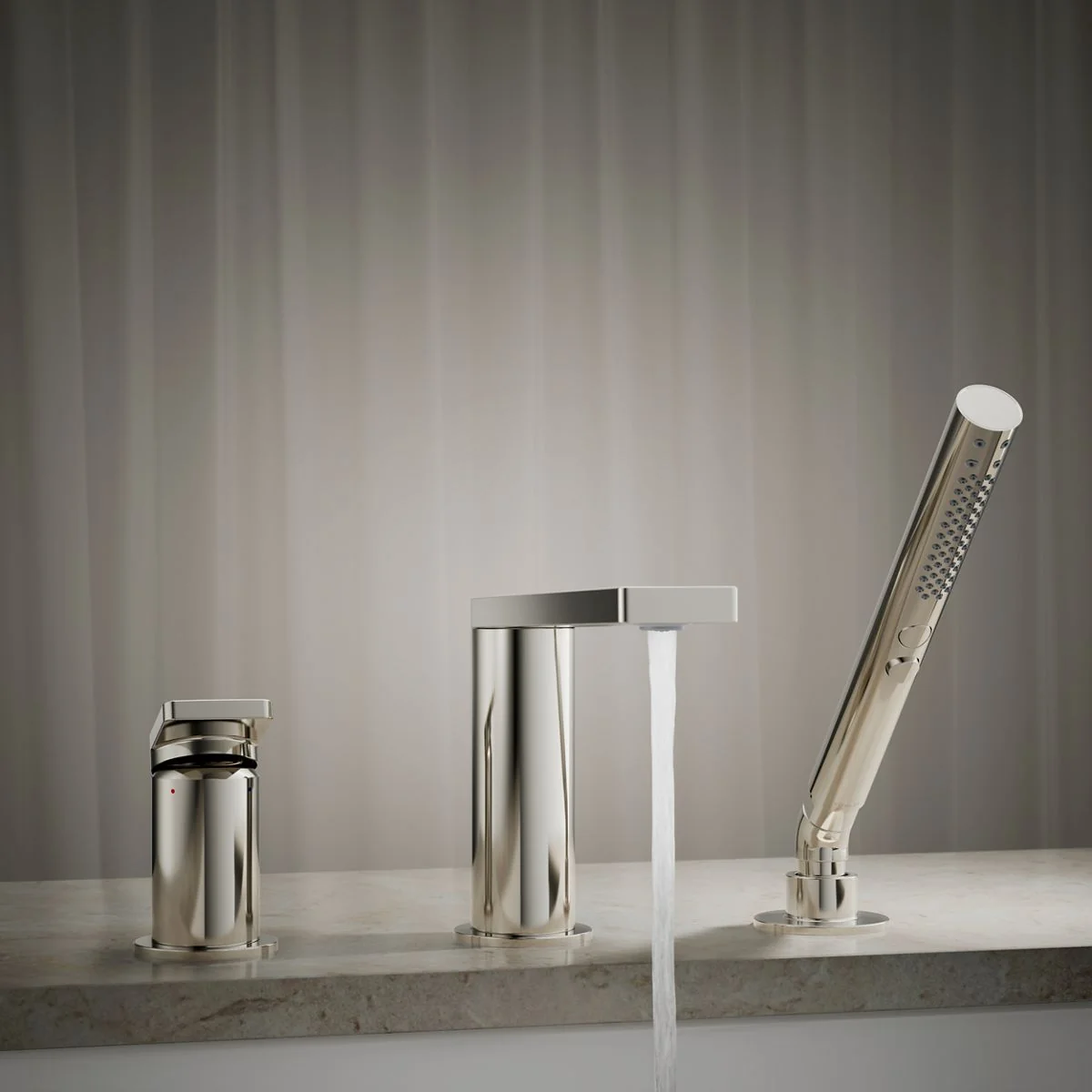 KOHLER K-73078-4 Composed Deck-mount bath faucet with handshower - Image 9