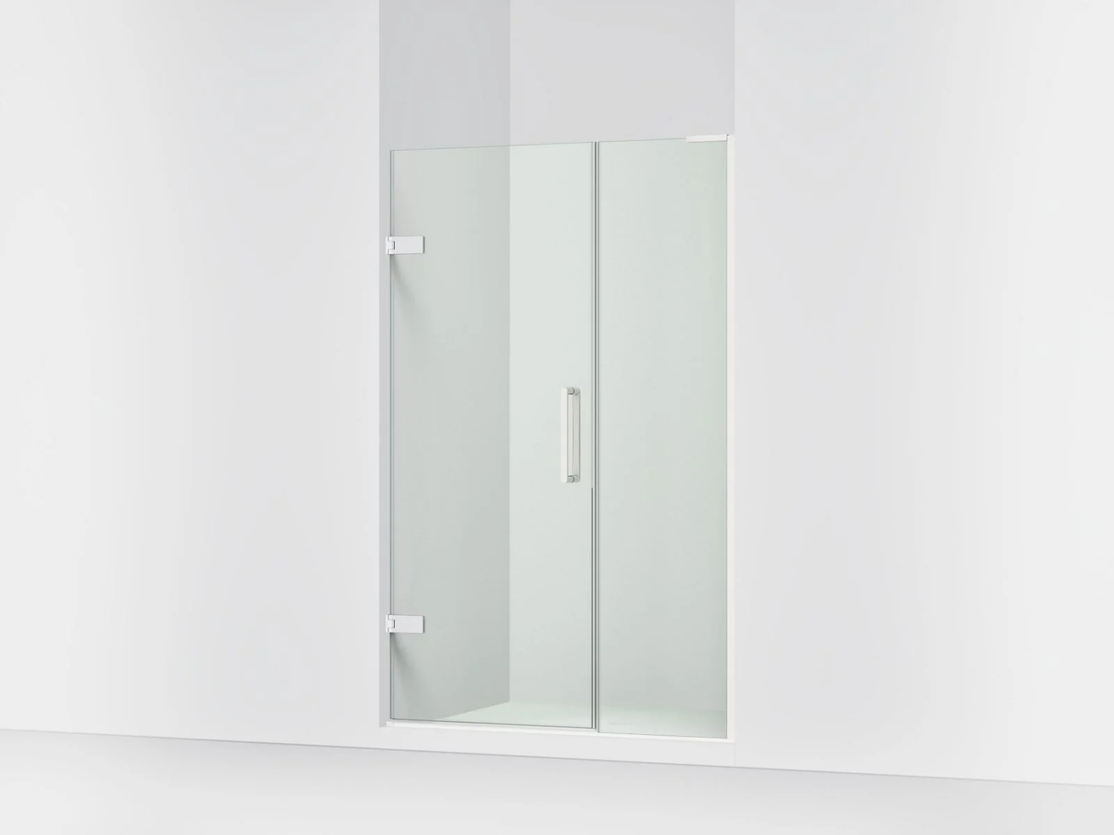 KOHLER K-27604-10L Composed Frameless pivot shower door, 71-3/4" H x 45-1/4 - 46" W, with 3/8" thick Crystal Clear glass - Image 14